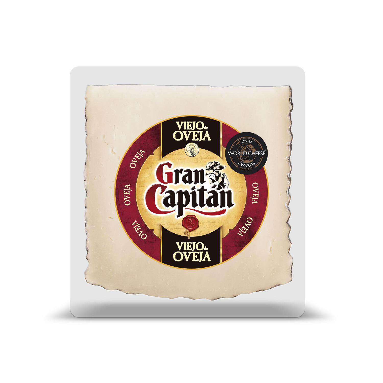 Queso de oveja viejo Gran Capitán cuña de 250 g.