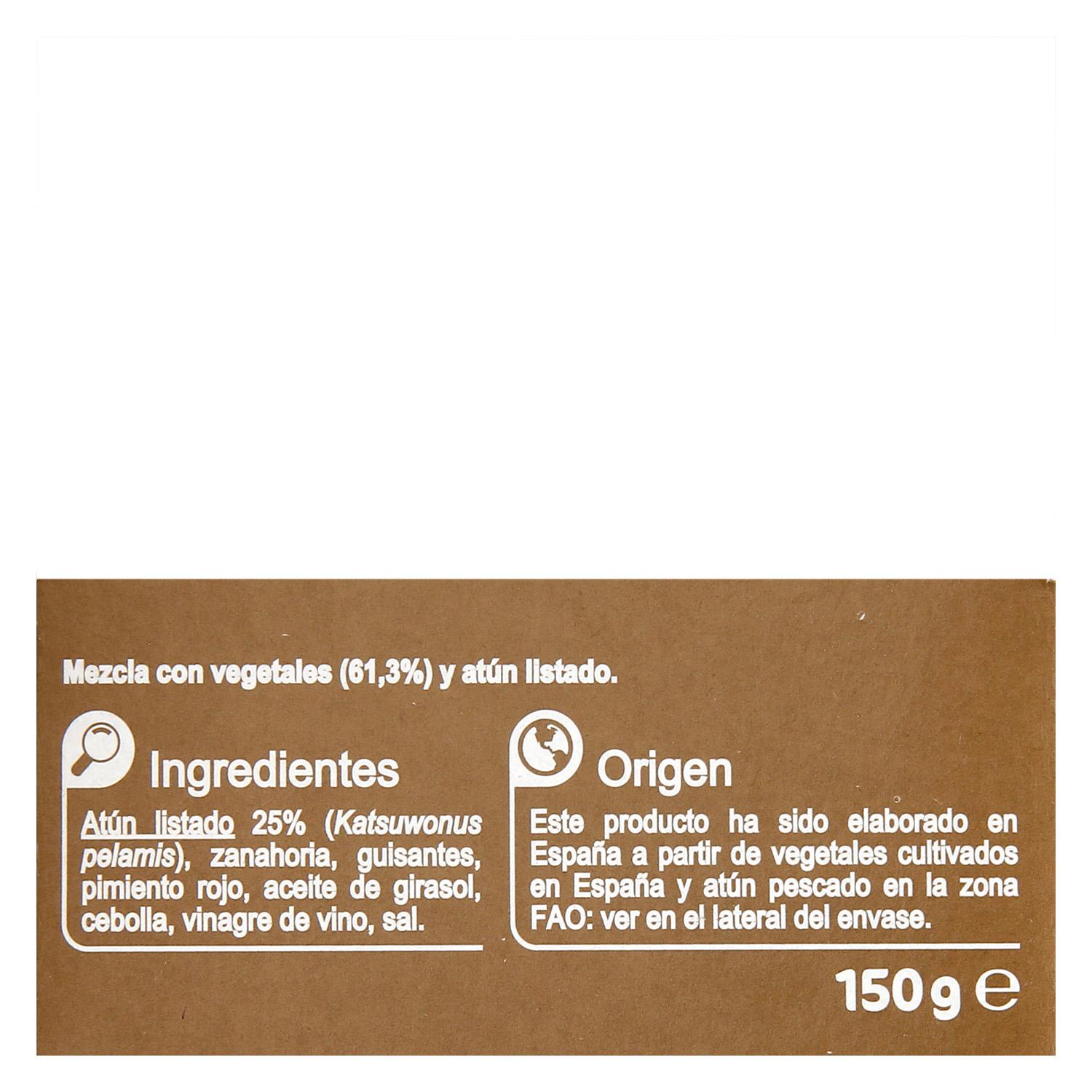 Ensalada Mediterránea de atún Carrefour 157 g.