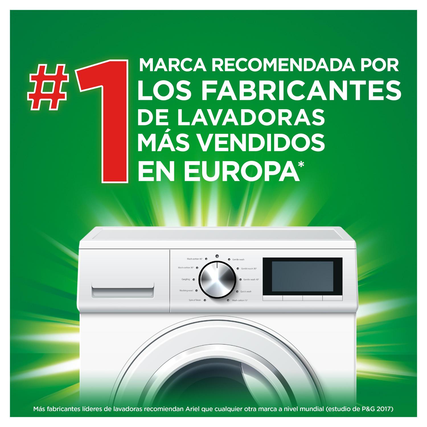 Detergente líquido frescor sensaciones Ariel 40 lavados.