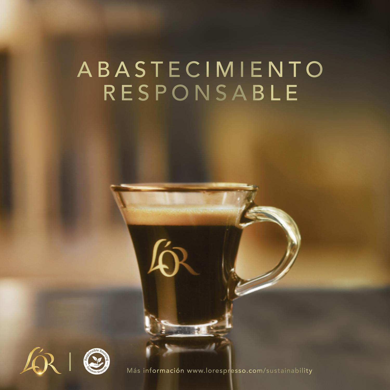 Café cápsulas espresso forza L'Or compatible con Nespresso 10 ud.