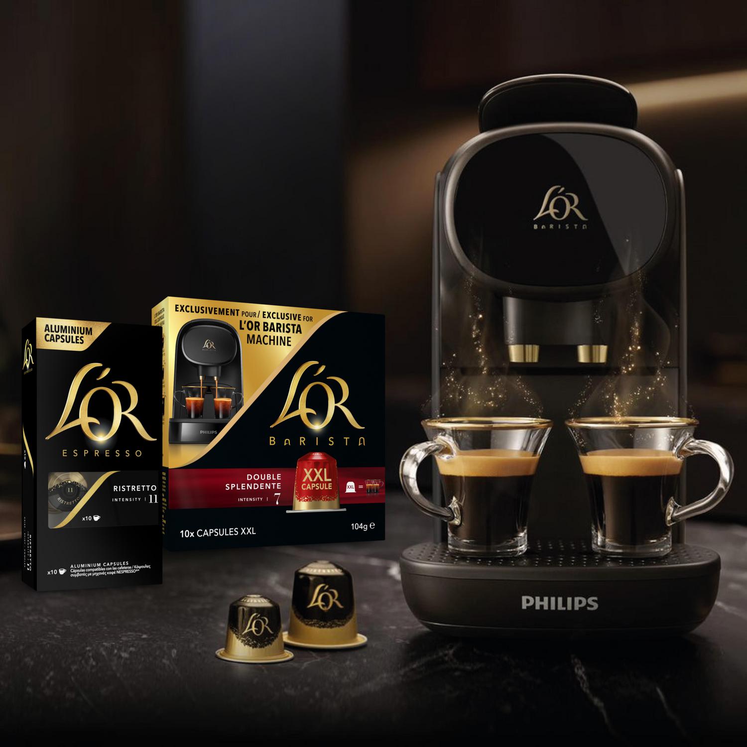 Café cápsulas espresso forza L'Or compatible con Nespresso 10 ud.