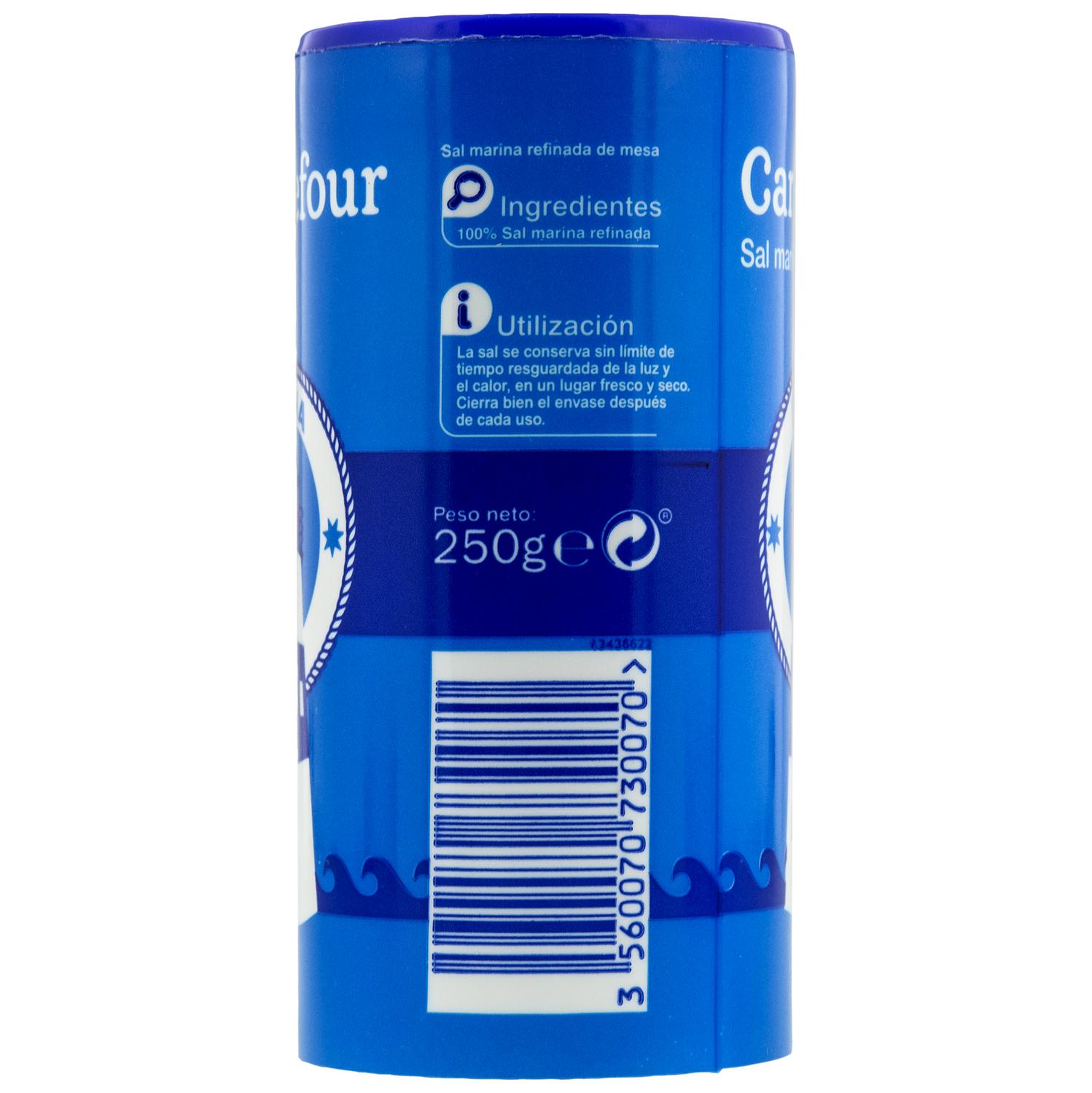 Sal marina fina Carrefour 250 g.