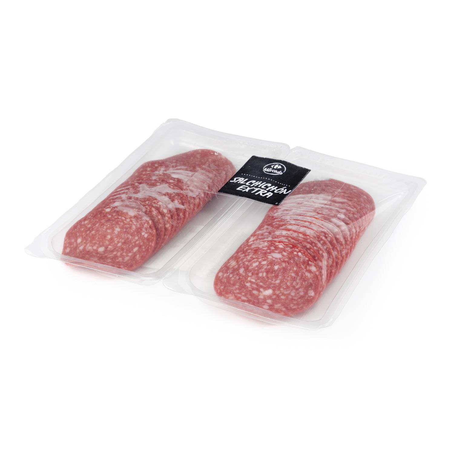 Salchichón extra en lonchas Carrefour El Mercado 2x120 g