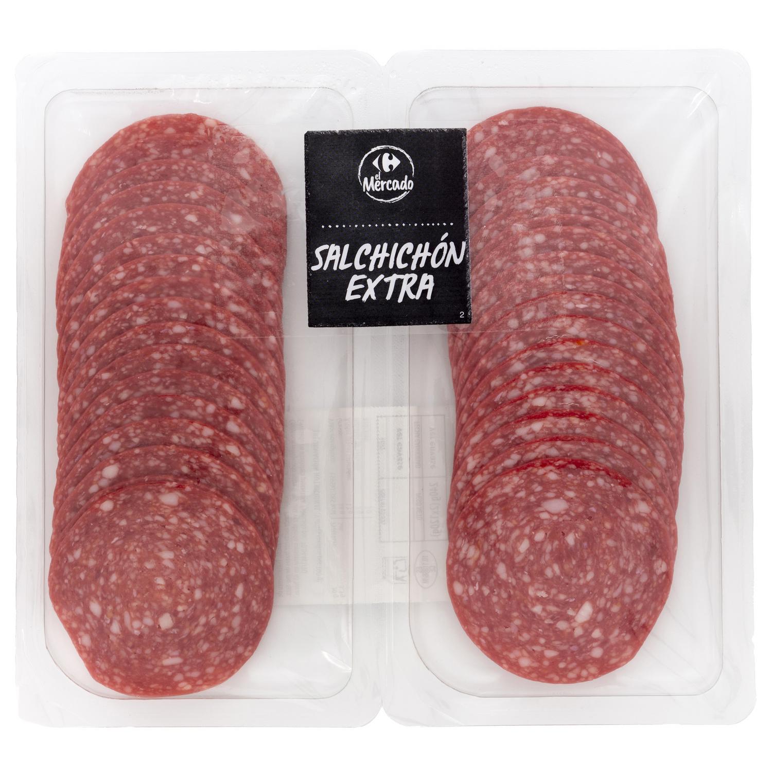 Salchichón extra en lonchas Carrefour El Mercado 2x120 g
