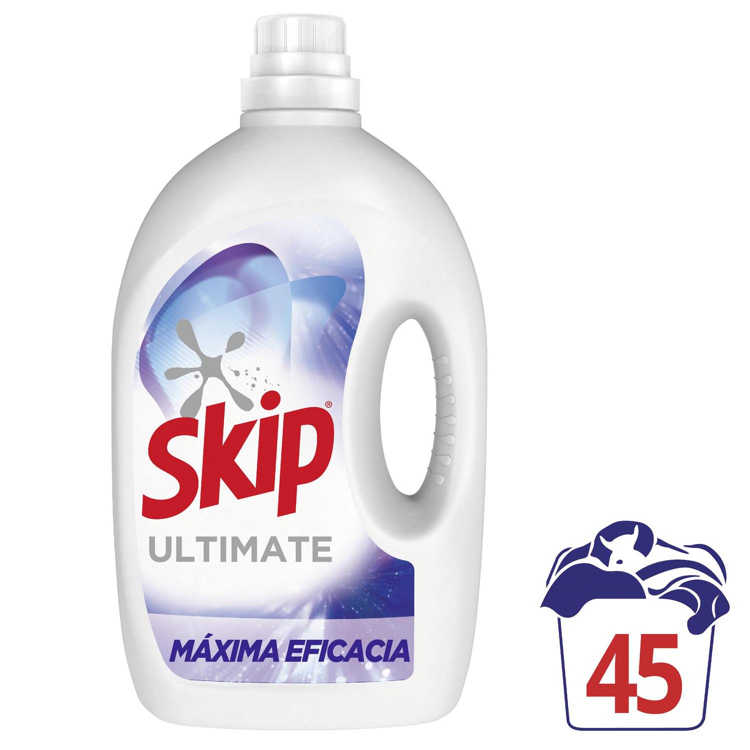 Detergente líquido Máxima Eficacia Skip 45 lavados.