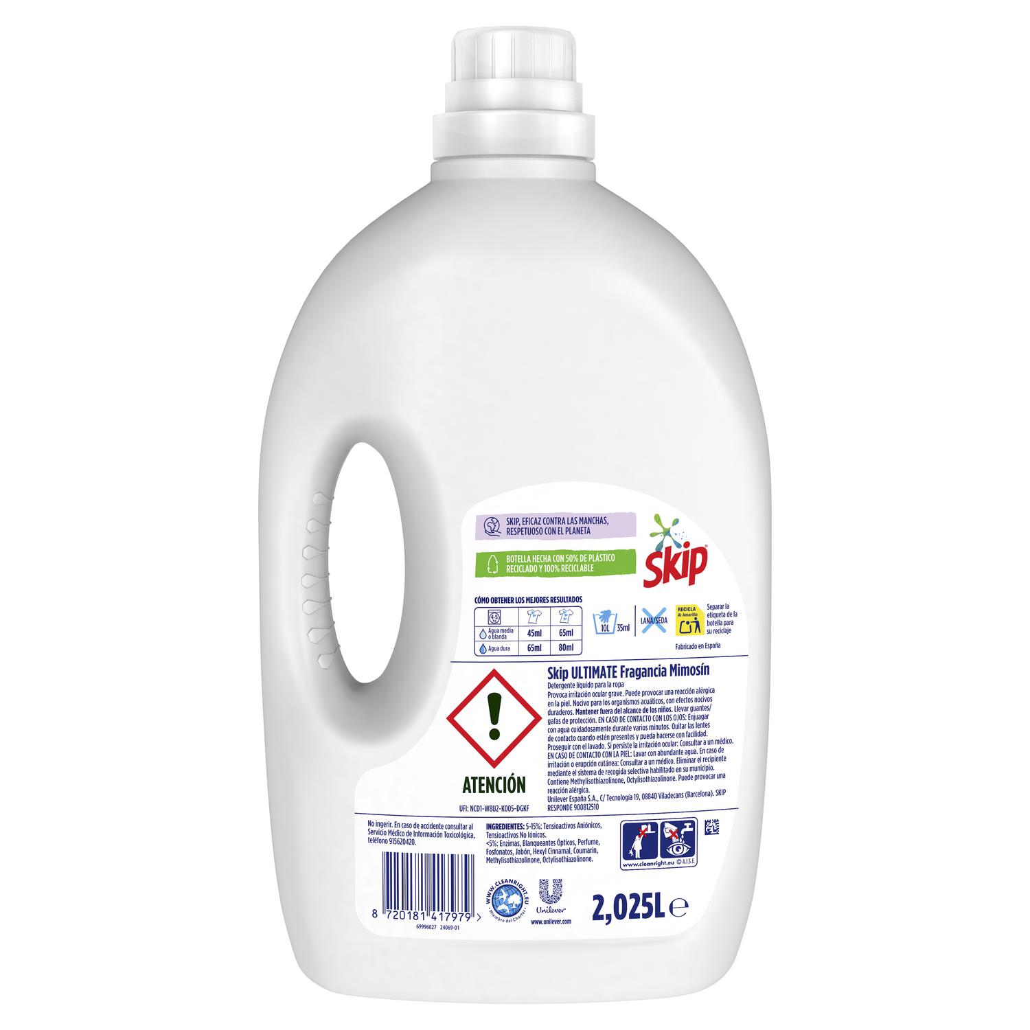 Detergente líquido Mimosín Skip 45 lavados.