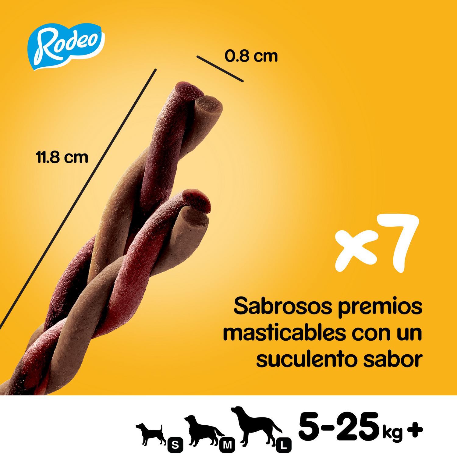 Snacks de buey para perro Pedigree Rodeo Duos 122 g.