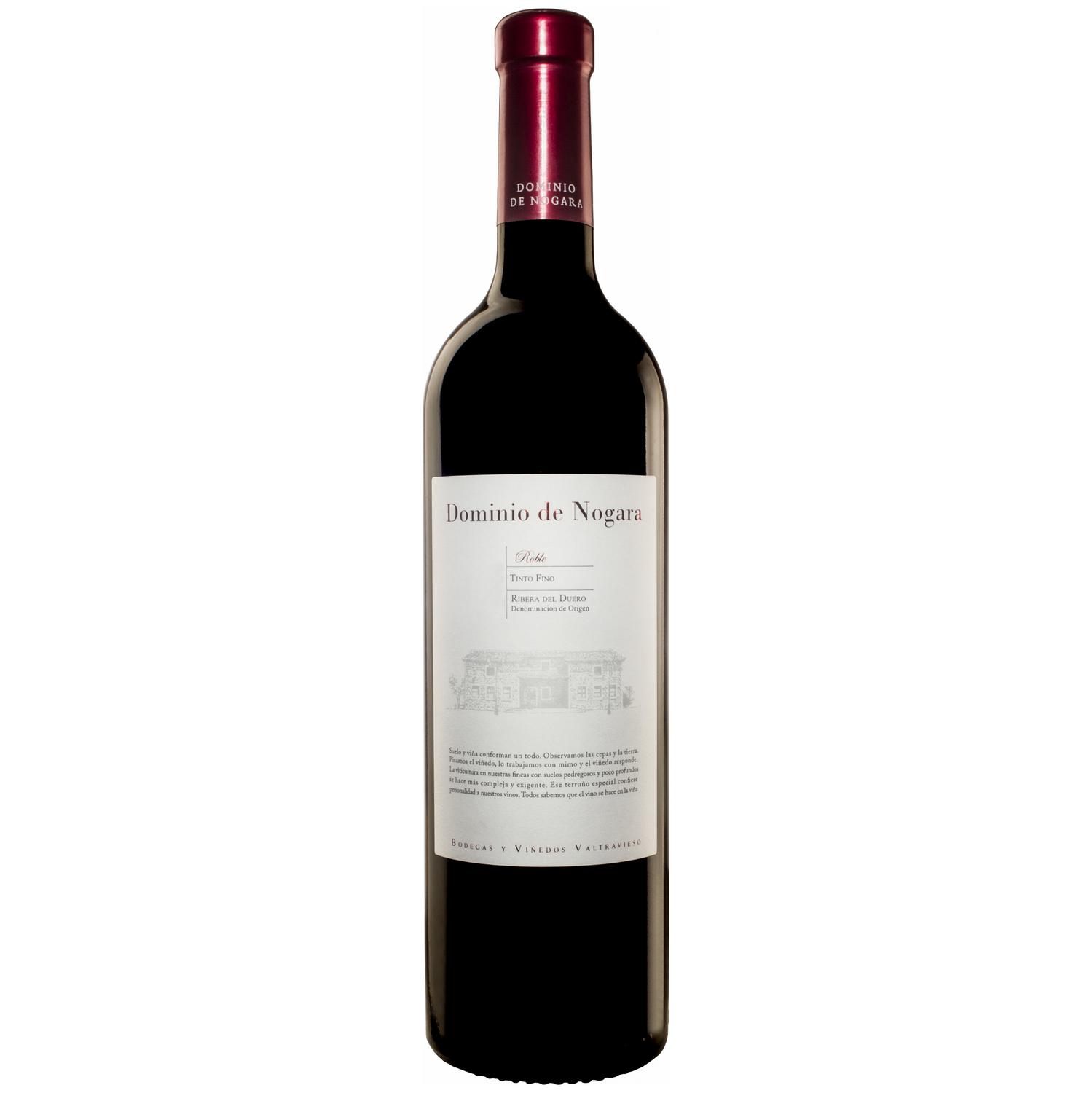 Vino tinto roble tinto fino Dominio de Nogara D.O. Ribera del Duero 75 cl.
