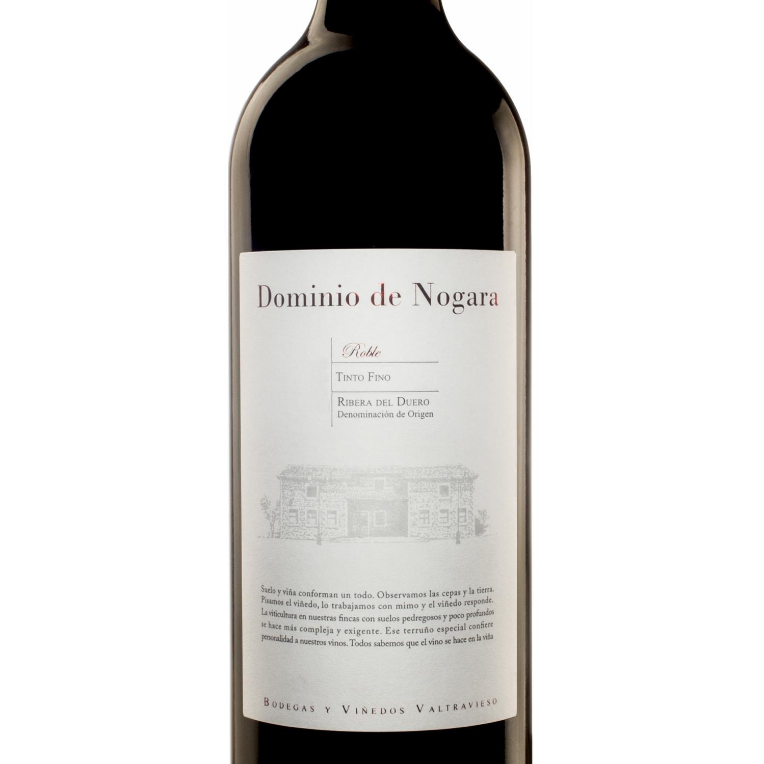 Vino tinto roble tinto fino Dominio de Nogara D.O. Ribera del Duero 75 cl.