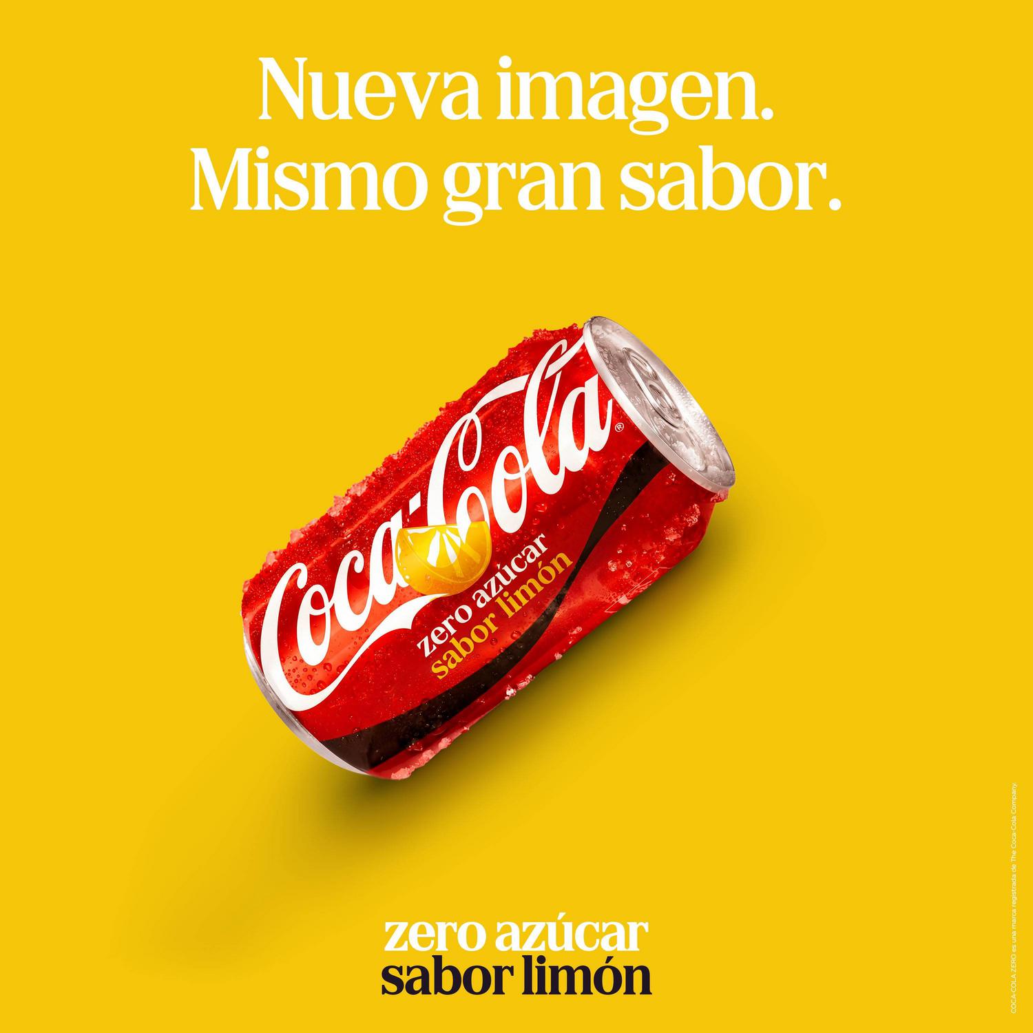Coca Cola zero azúcar sabor limón lata 33 cl.