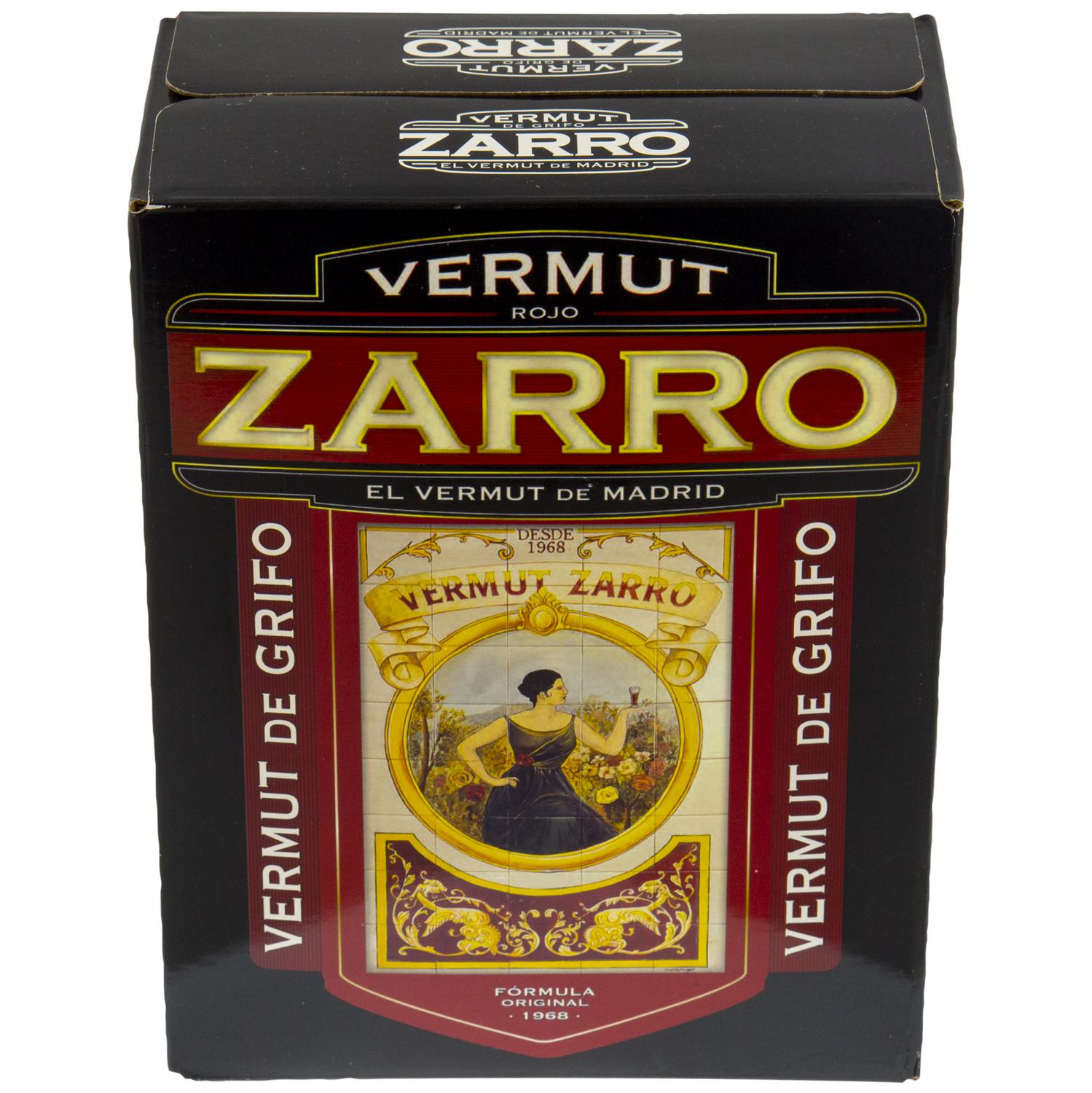 Vermut Zarro rojo de grifo 3 l.