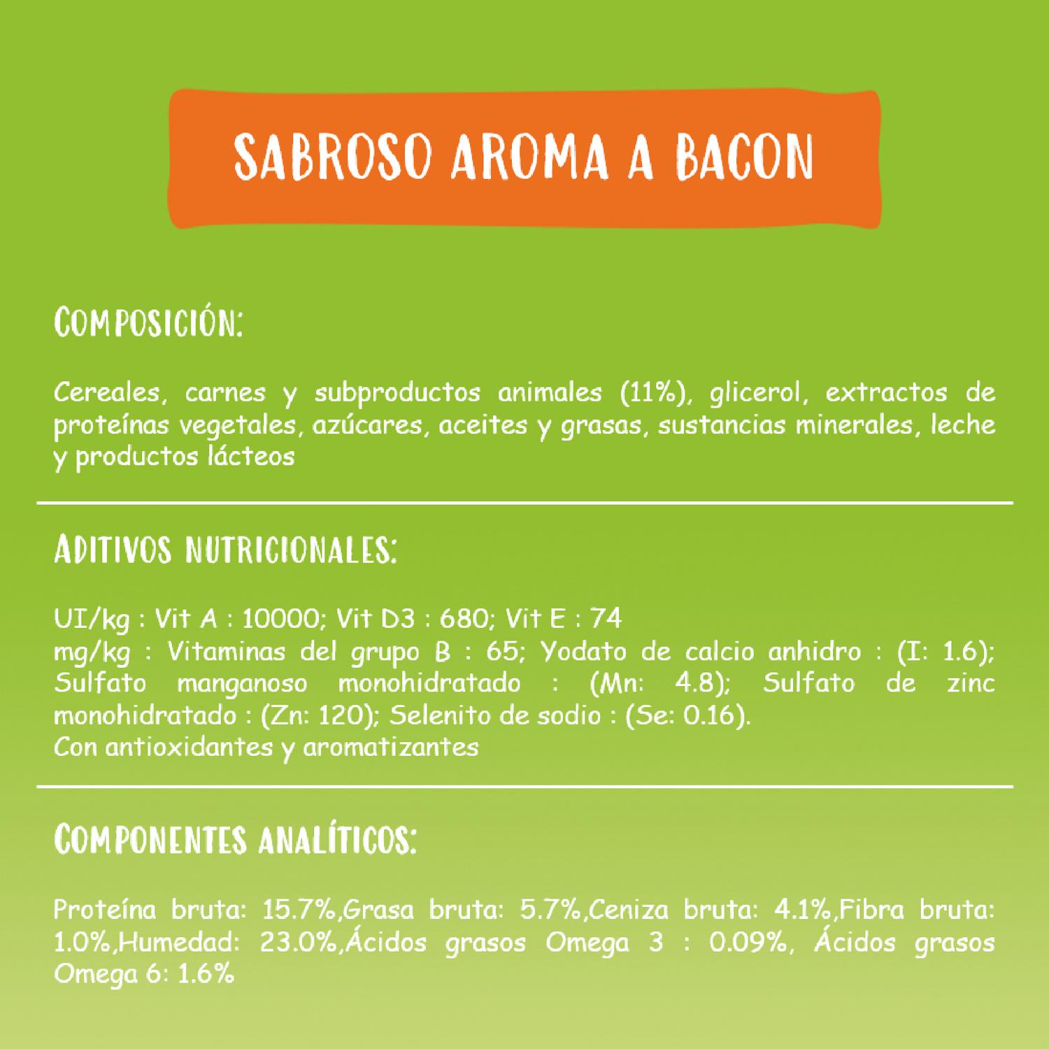 Snack de bacón para perros Purina Friskies Bon Bacon 120 g.