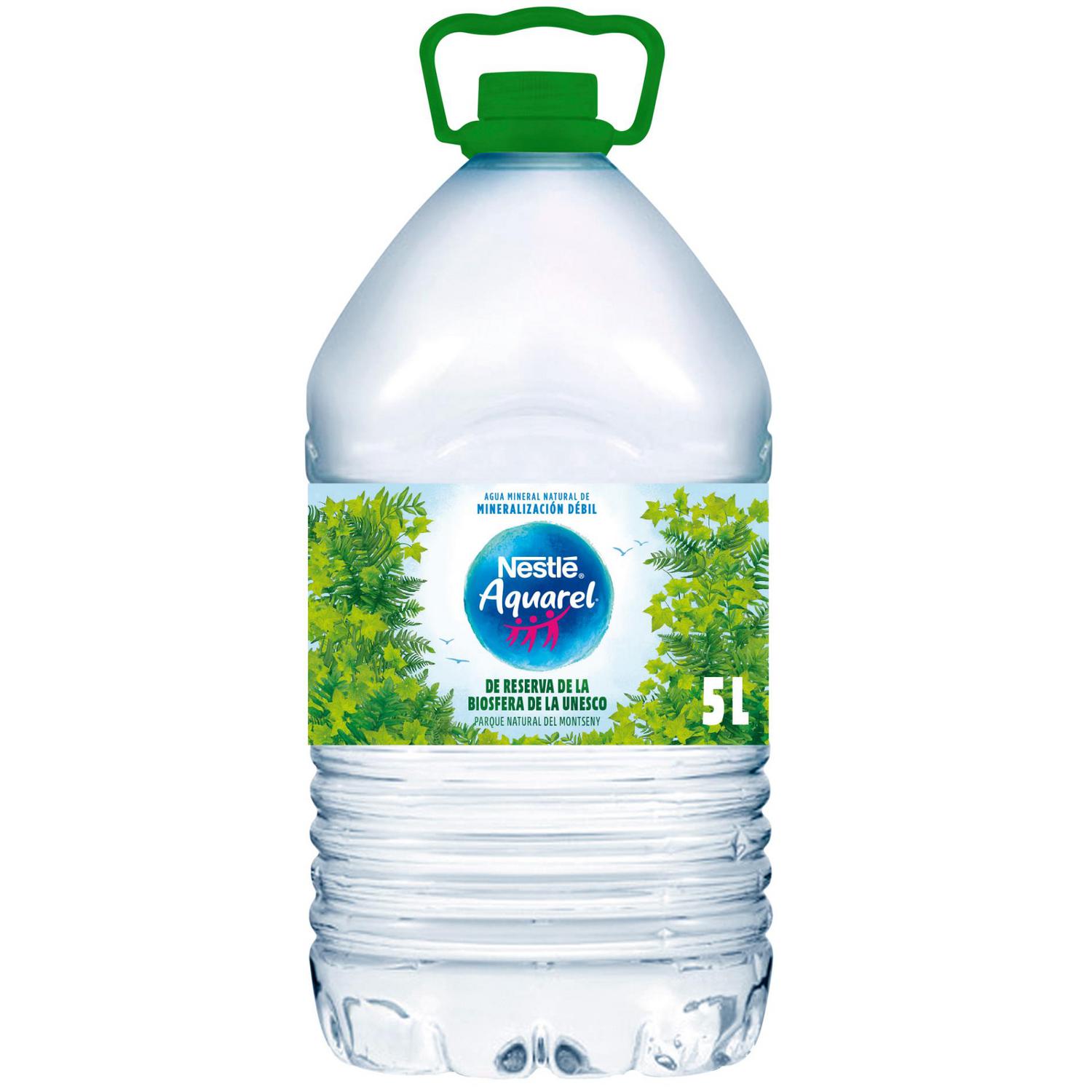 Agua mineral natural Nestlé Aquarel 5 l.