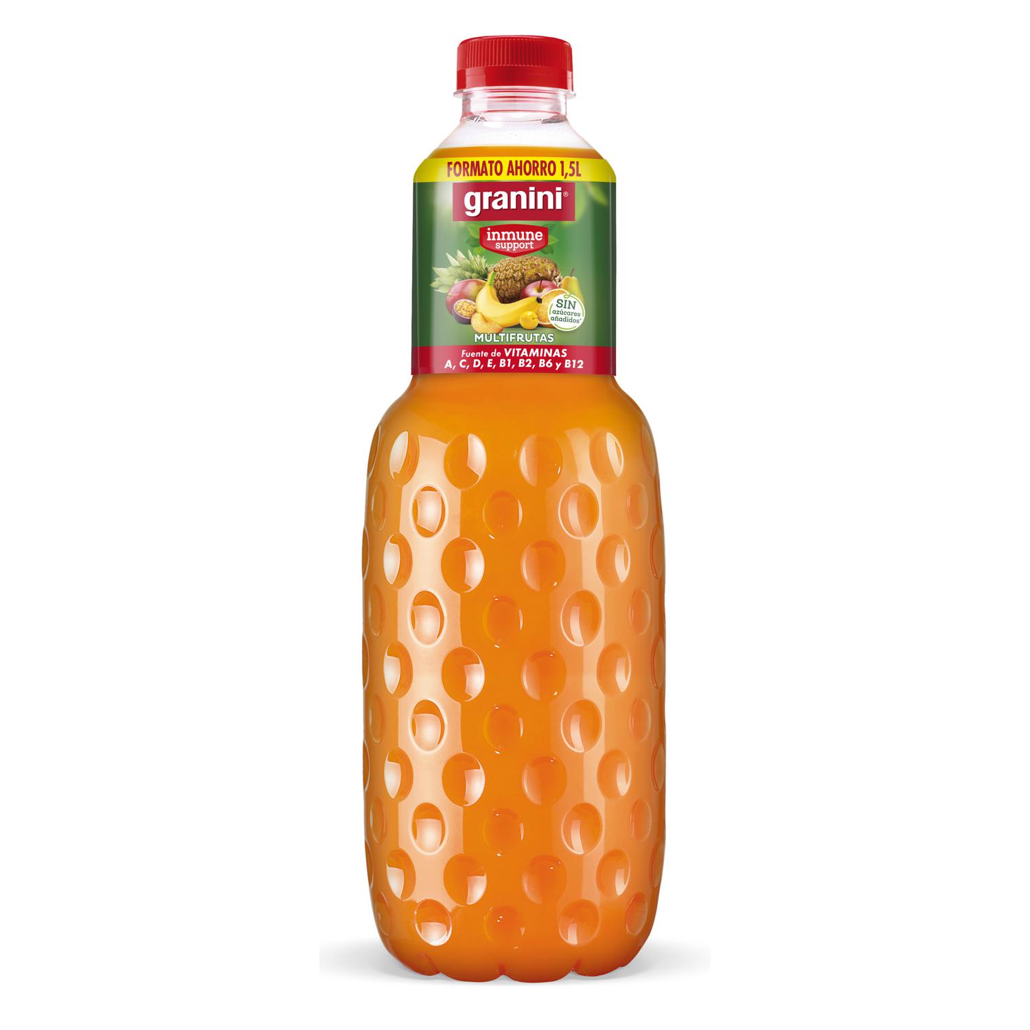 Néctar multifrutas sin azucares añadidos Granini 1,5 l.