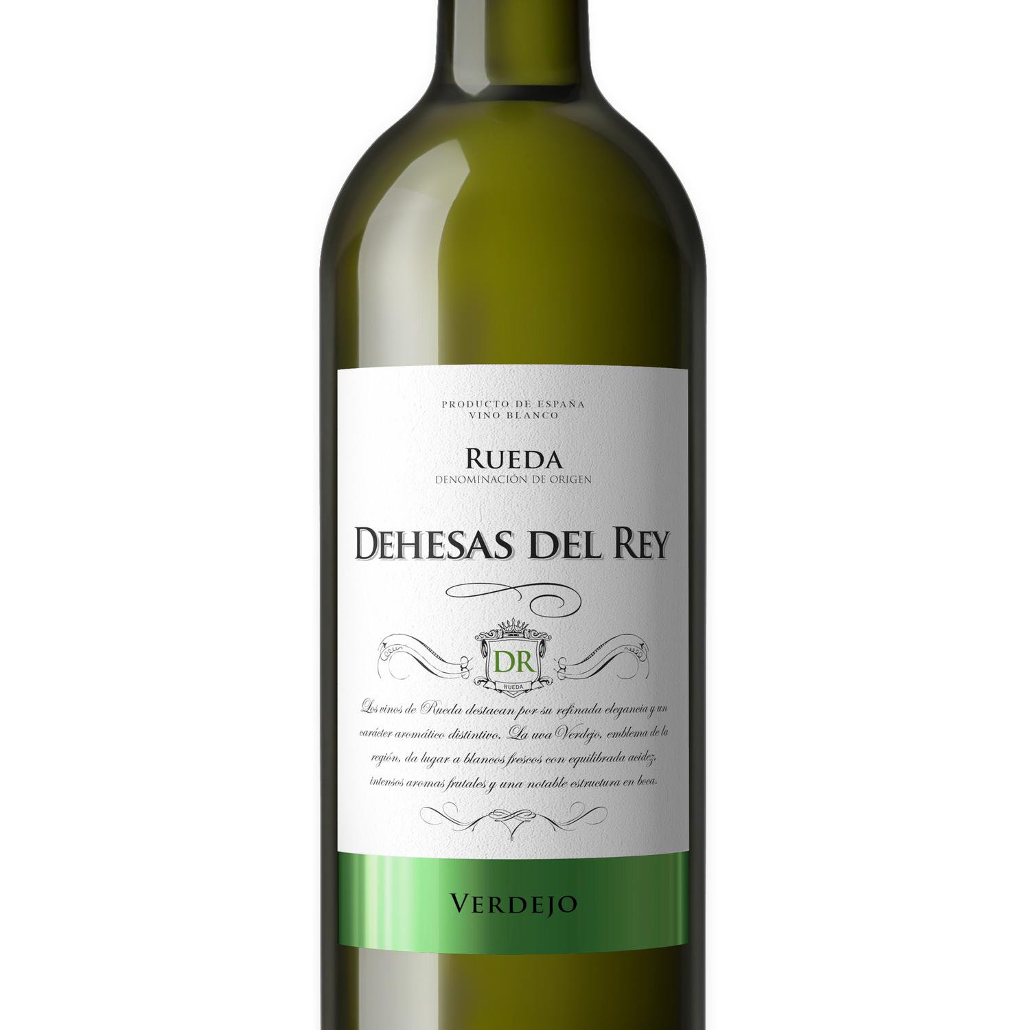 Vino blanco joven sobre lías verdejo Dehesas del Rey Vendimia Seleccionada D.O. Rueda 75 cl.