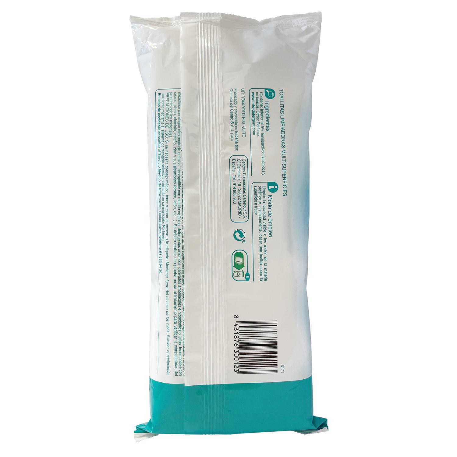 Toallitas multiusos limpieza Carrefour Expert 40 ud.