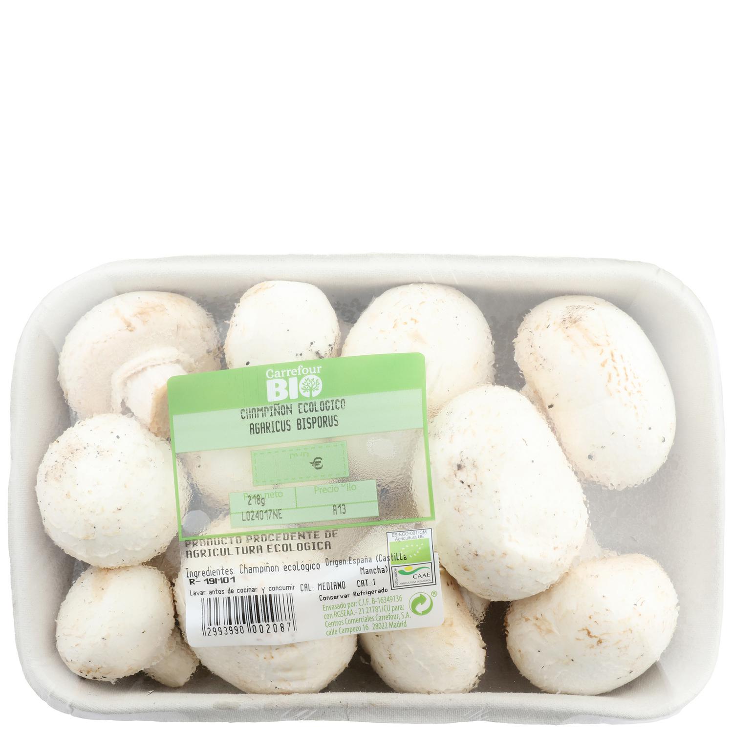 Champiñon ecológico Carrefour 300 g aprox