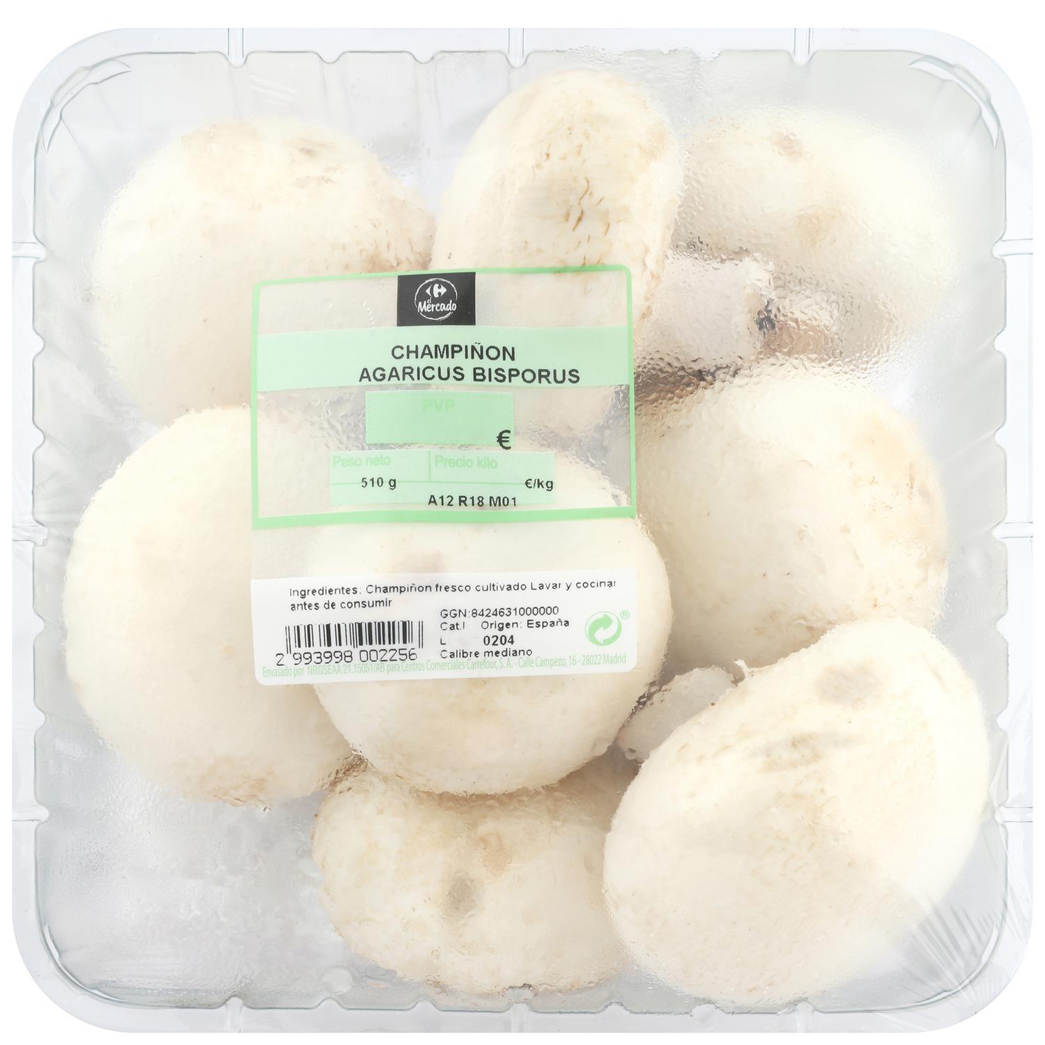 Champiñon pie cortado Carrefour 600 g aprox