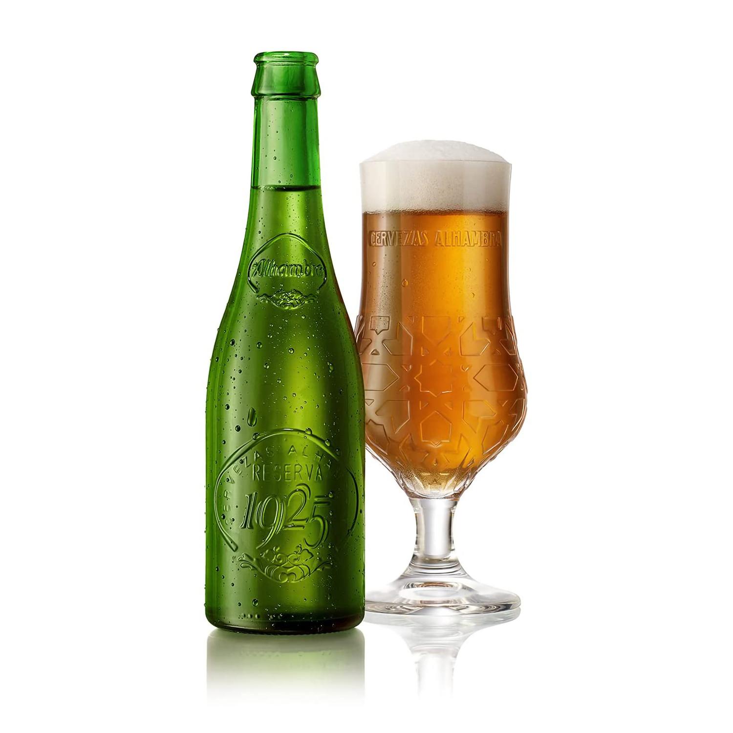 Cerveza Alhambra Reserva 1925 pack 6 botellas 33 cl.