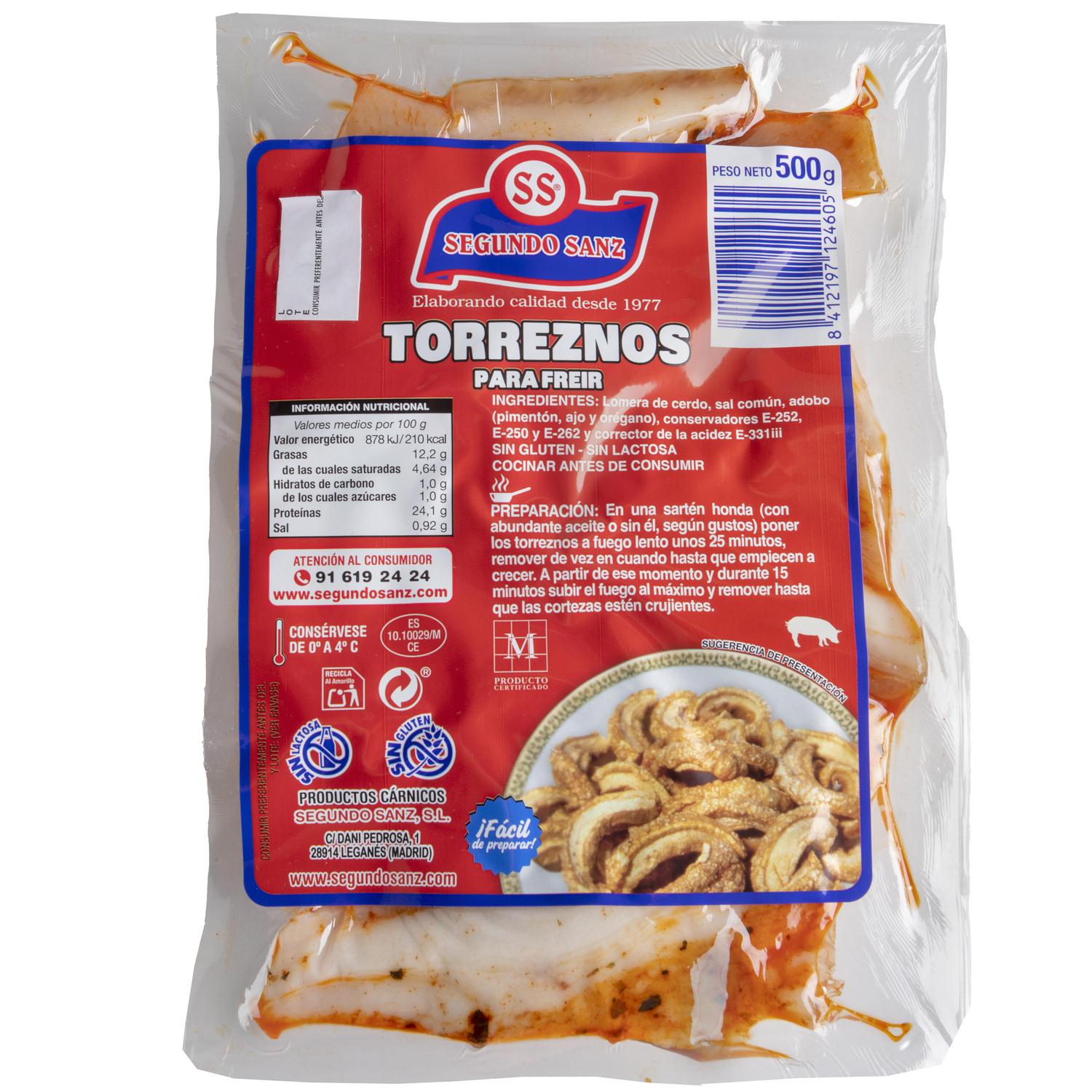 Torreznos para freír Segundo Sanz 500 g