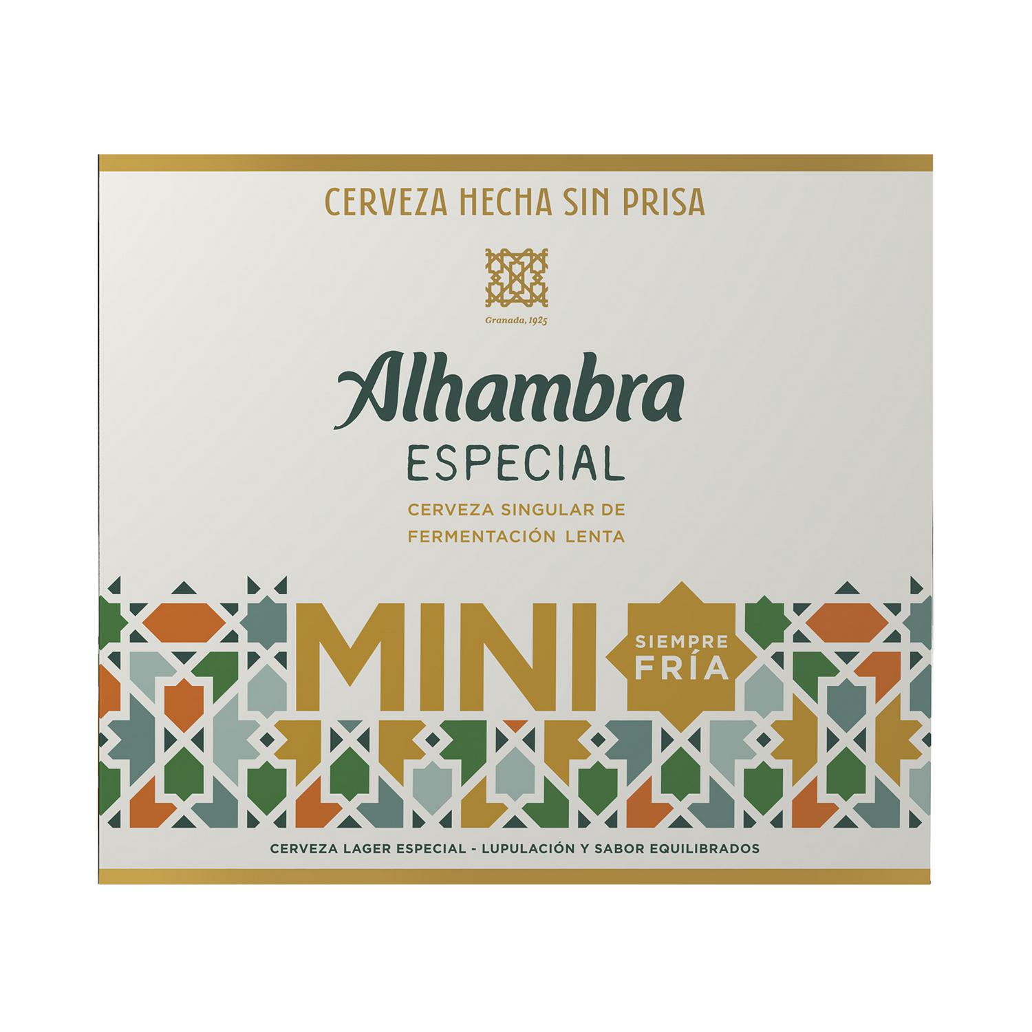 Cerveza Alhambra Especial pack 12 botellas de 20 cl.