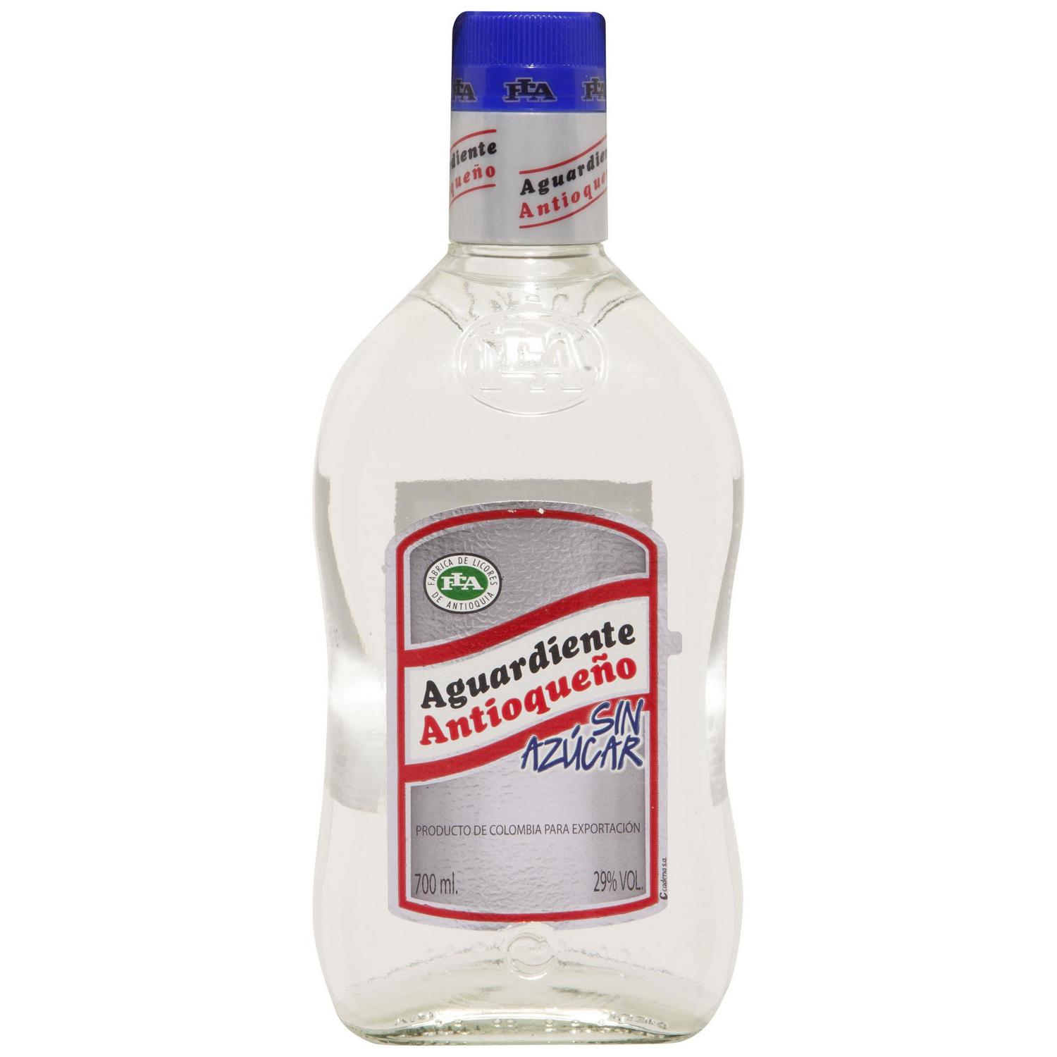 Aguardiente Antioqueño sin azúcar 70 cl.