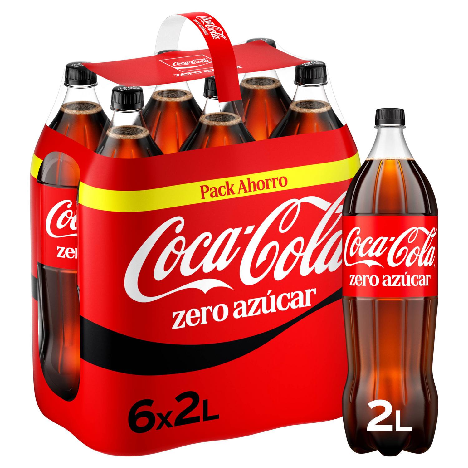 Coca Cola zero azúcar pack 6 botellas 2 l.