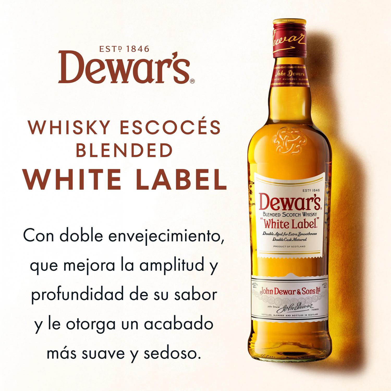 Whisky Dewar's White Label escocés 1 l.