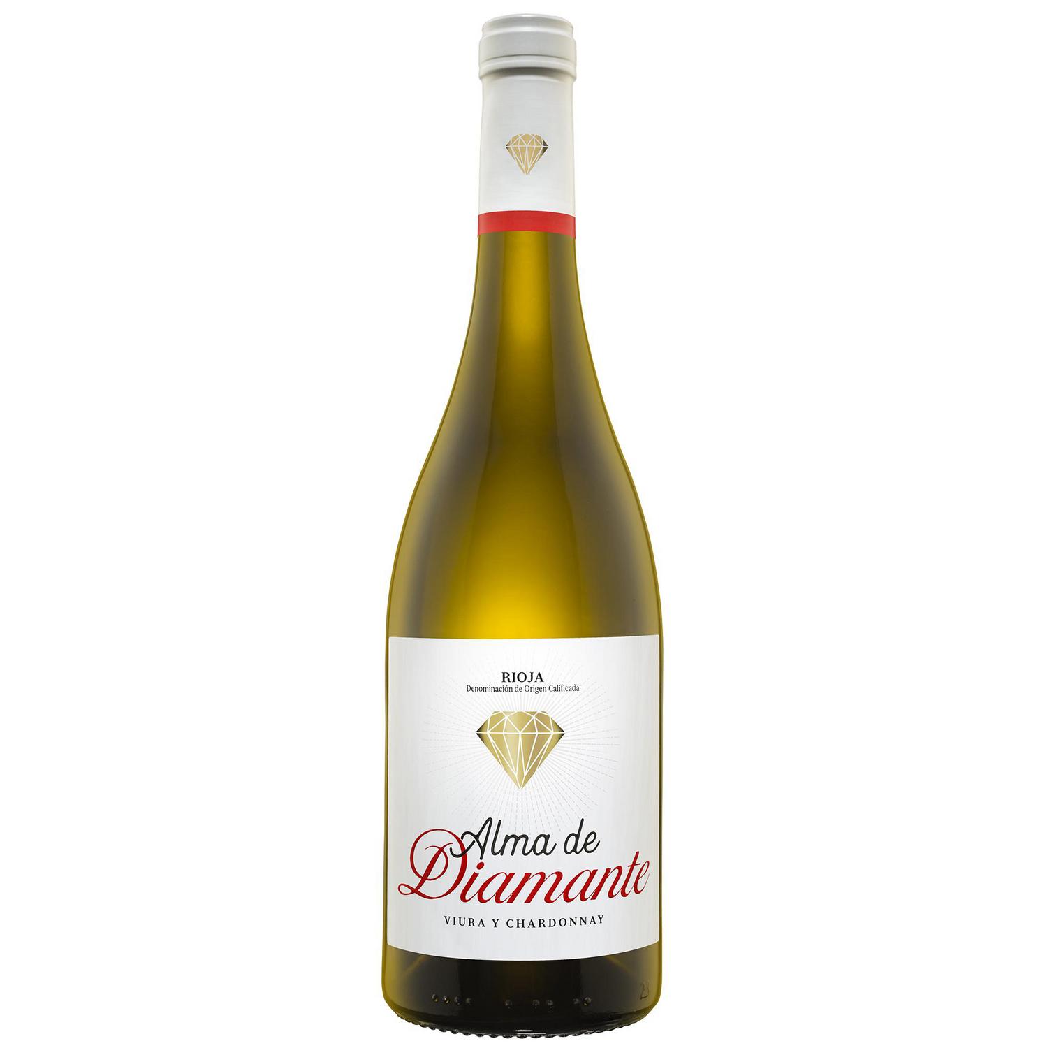 Vino blanco semi-dulce viura Alma de Diamante D.O.Ca. Rioja 75 cl.