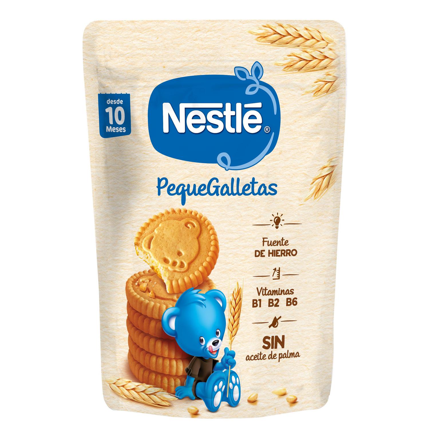 Galletas Infantiles desde 10 meses Nestlé PequeGalletas sin aceite de palma 180 g.