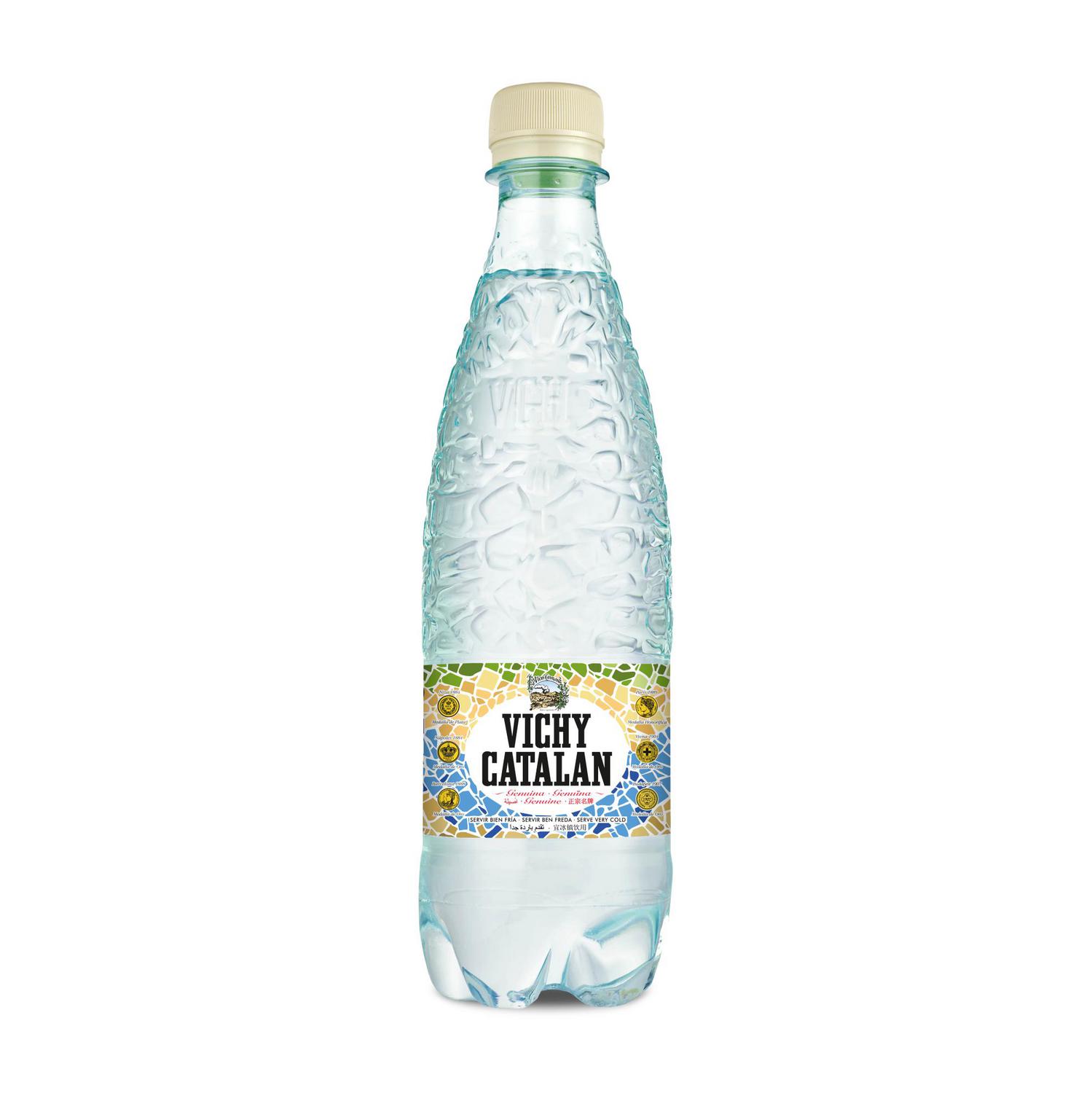 Agua mineral con gas Vichy Catalán natural 50 cl.