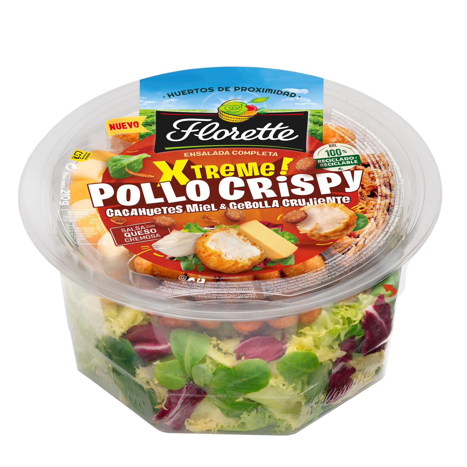 Ensalada xtreme pollo crispy Florette 210 g