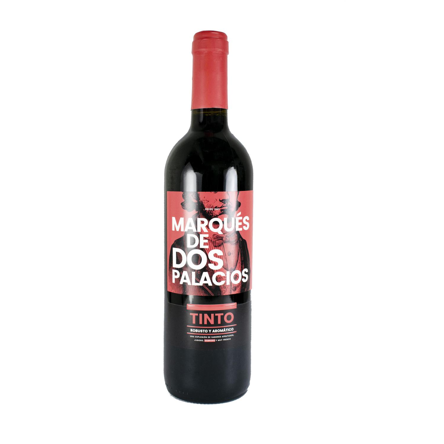 Vino tinto joven tempranillo Marqués Dospalacios Vendimia Seleccionada 75 cl.