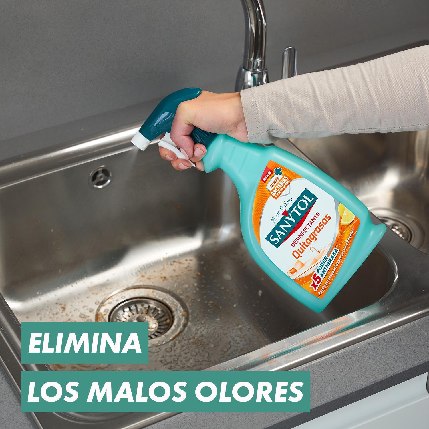 Limpiador desinfectante quitagrasas Sanytol 750 ml.