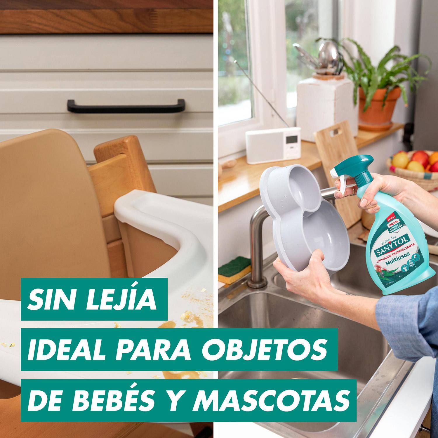 Limpiador desinfectante multiusos eucaliptus Sanytol 750 ml.