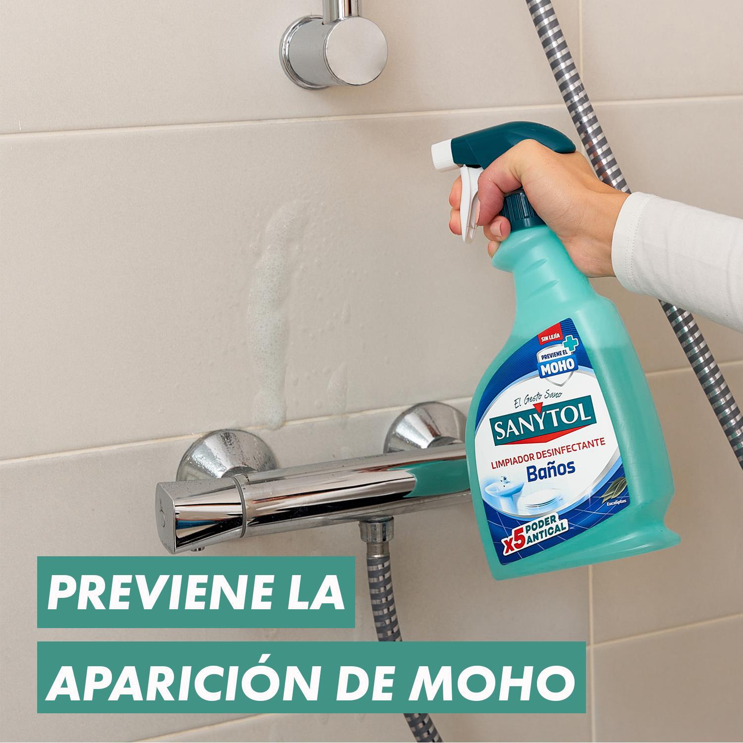 Limpiador desinfectante baños poder antical sin lejía Sanytol 750 ml.