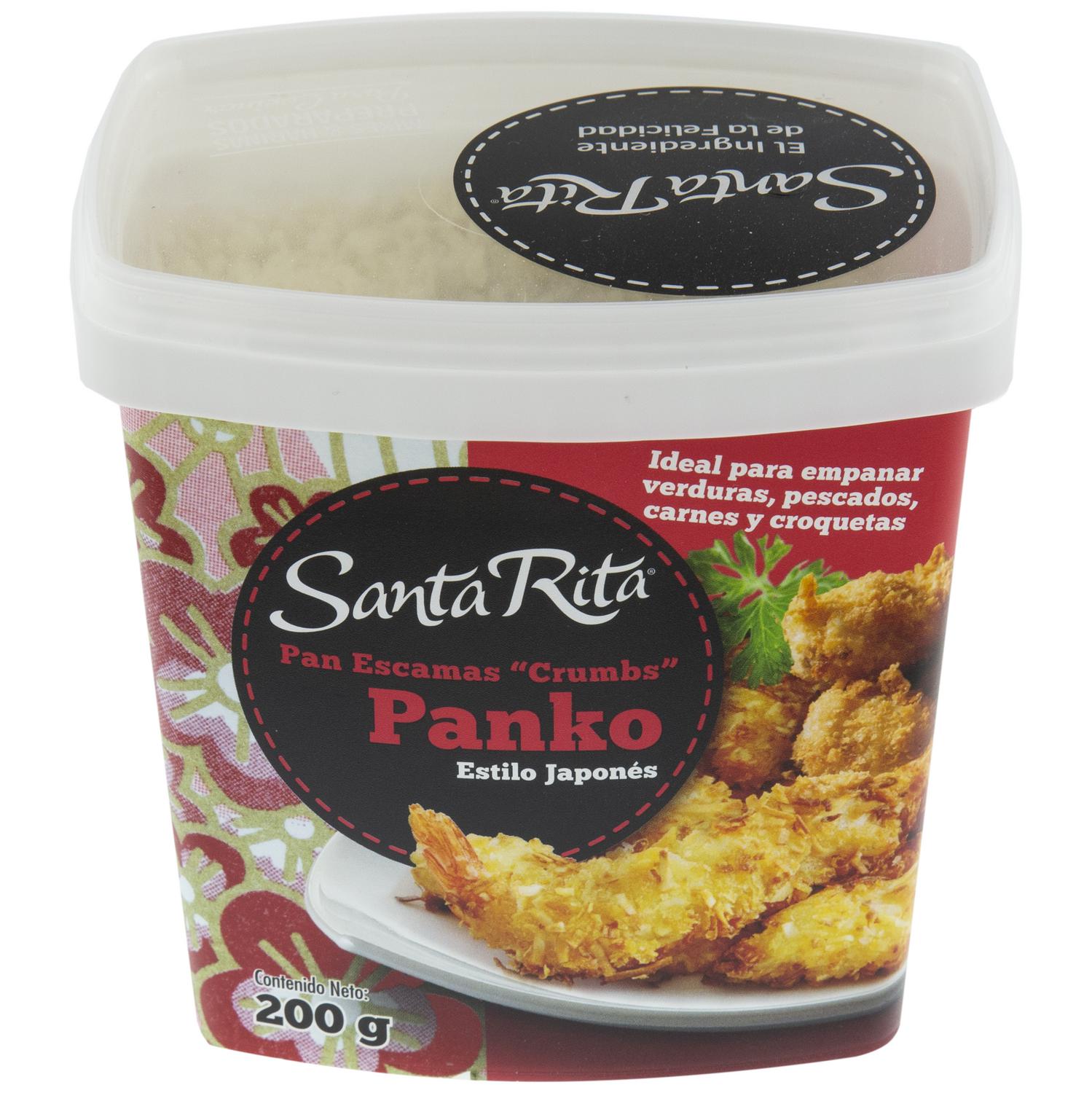 Pan escamas crumbs Panko estilo japonés Santa Rita 200 g.
