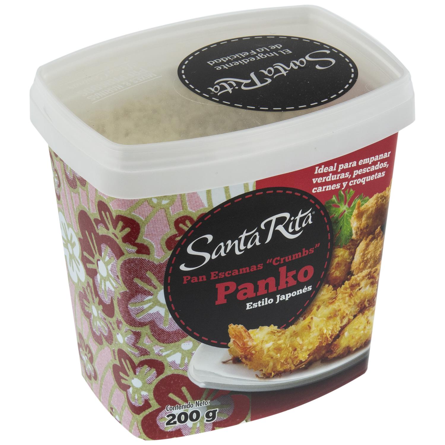 Pan escamas crumbs Panko estilo japonés Santa Rita 200 g.