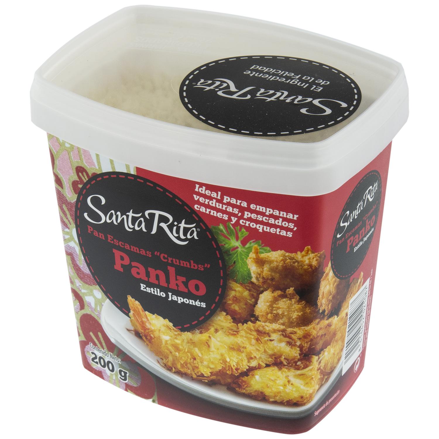 Pan escamas crumbs Panko estilo japonés Santa Rita 200 g.
