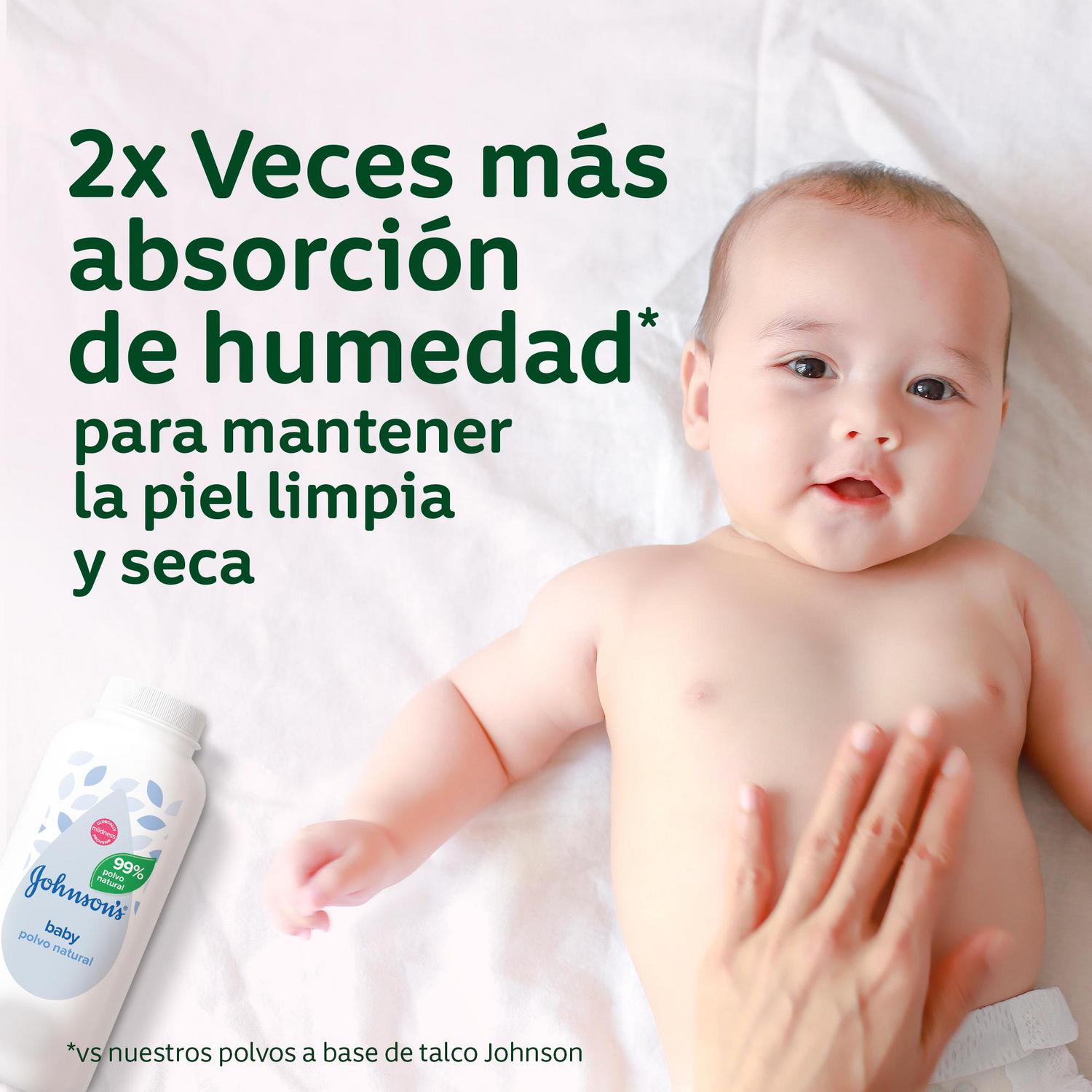 Polvos de talco suave bebé piel sensible natural hipoalergénico Johnson's Baby 200 g.