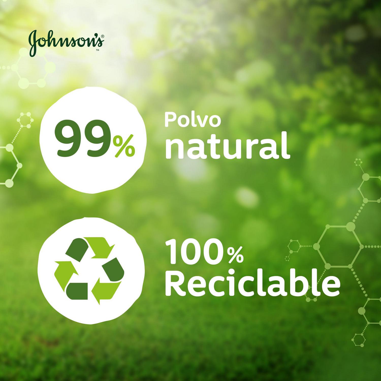Polvos de talco suave bebé piel sensible natural hipoalergénico Johnson's Baby 200 g.