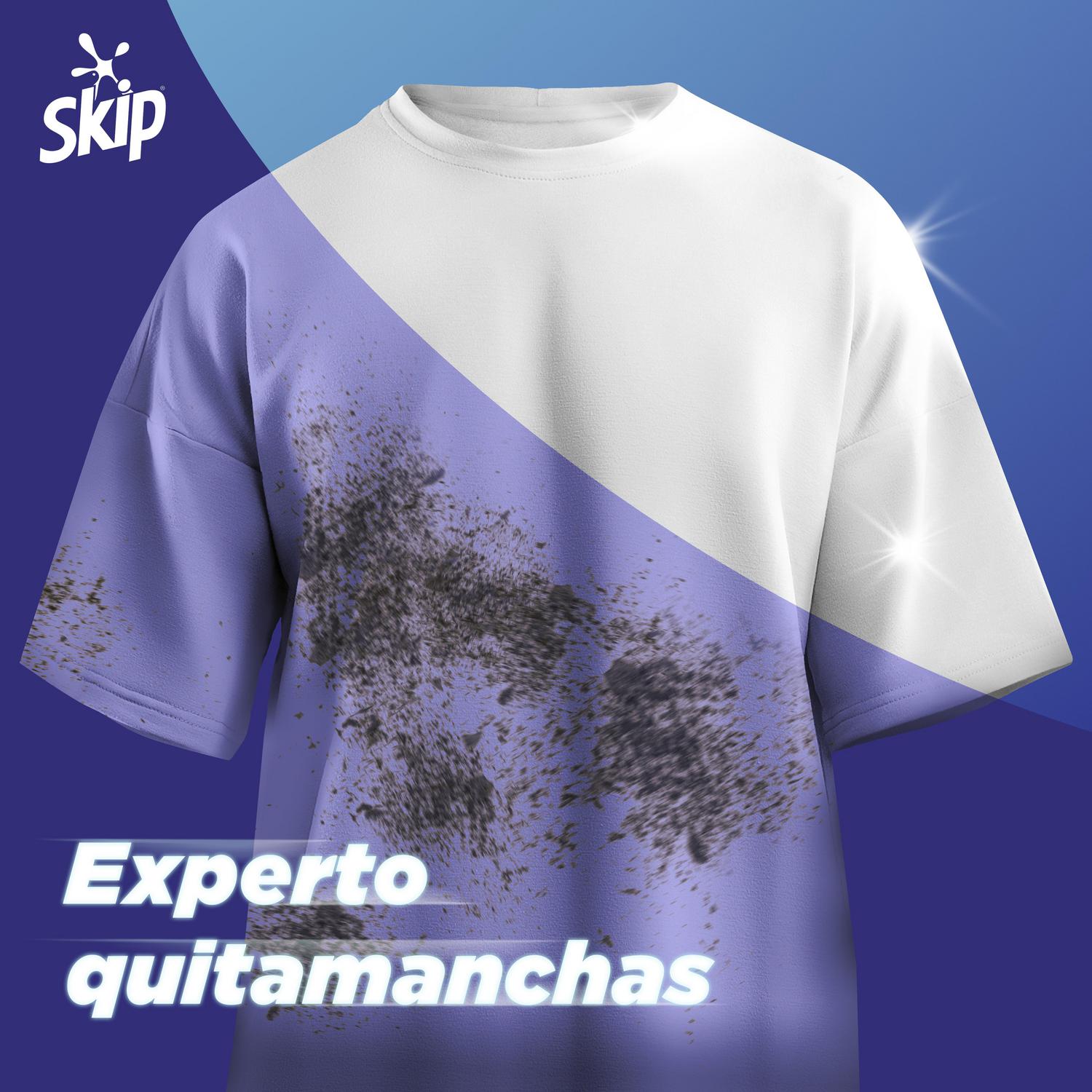 Detergente líquido máxima eficacia Skip 33 lavados.