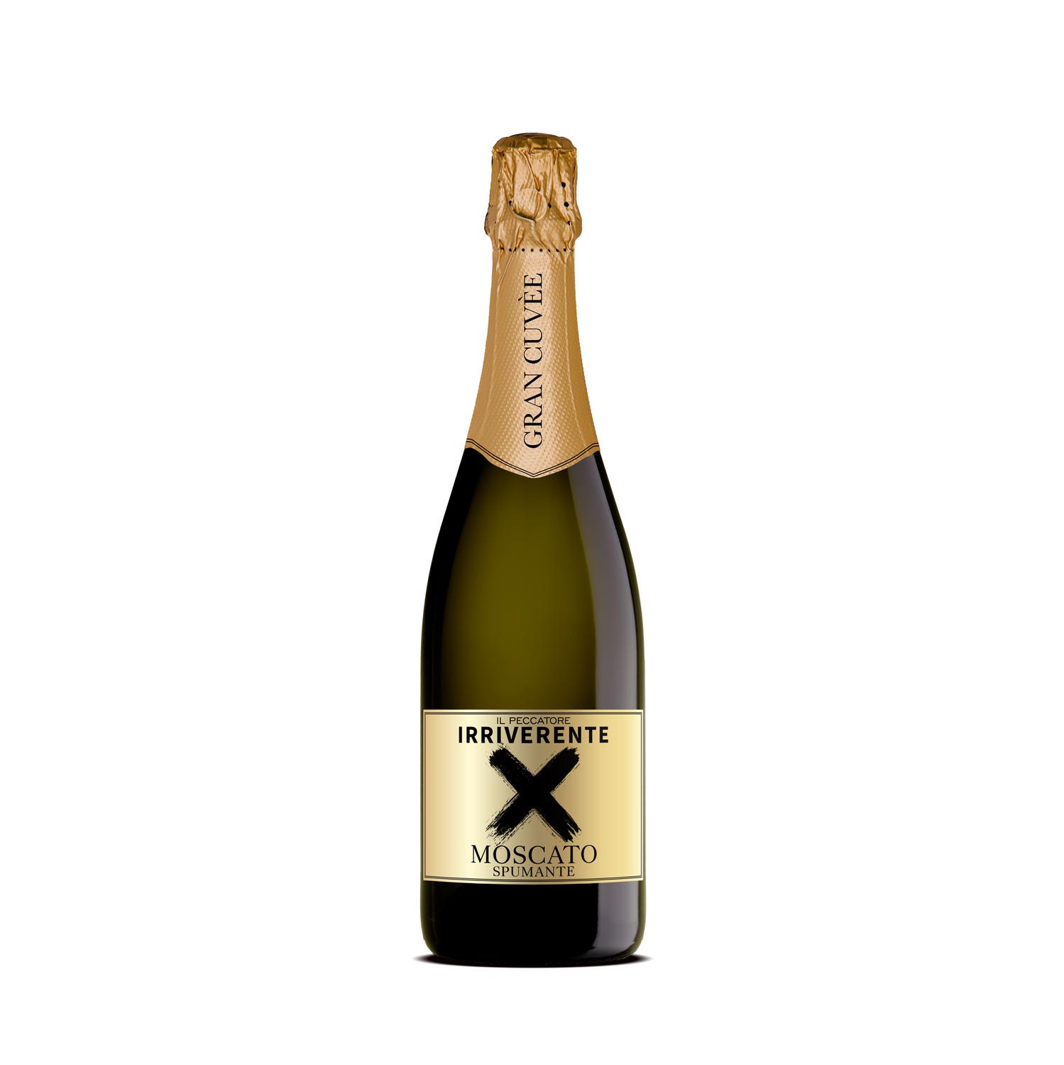 Vino blanco moscato spumante Irreverente 75 cl.