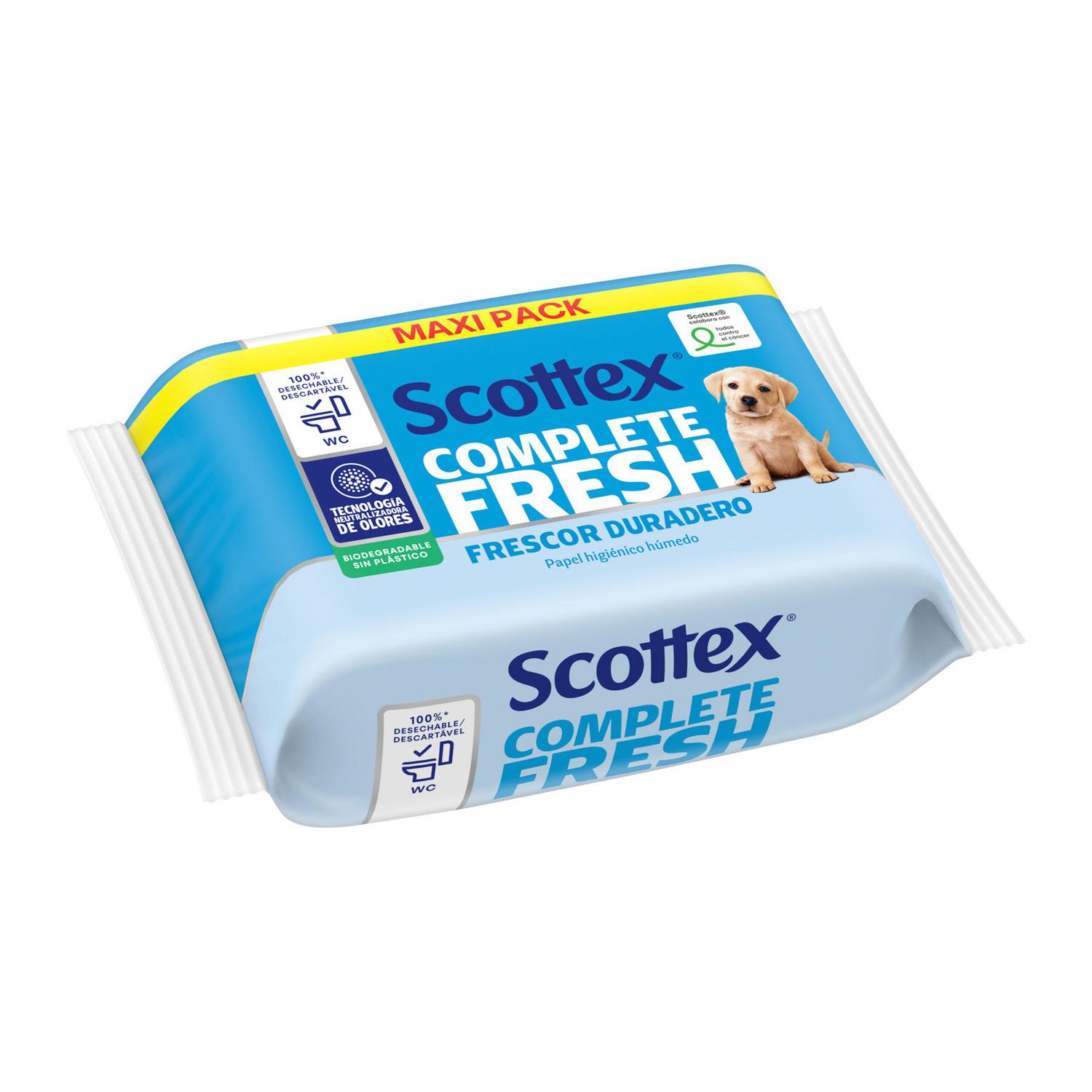 Papel higiénico húmedo Fresh Scottex 74 ud.