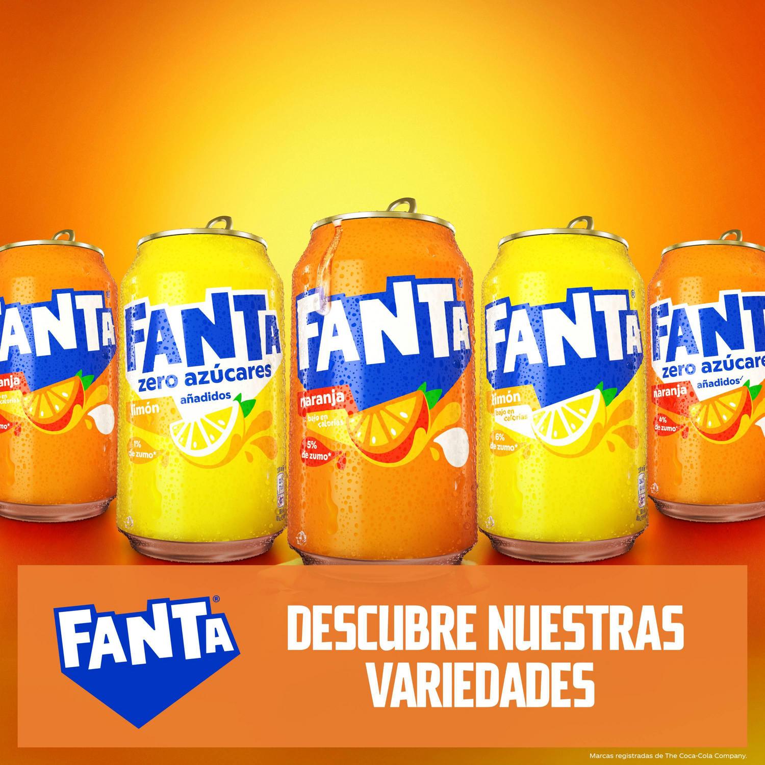 Fanta de naranja pack 9 latas 33 cl.