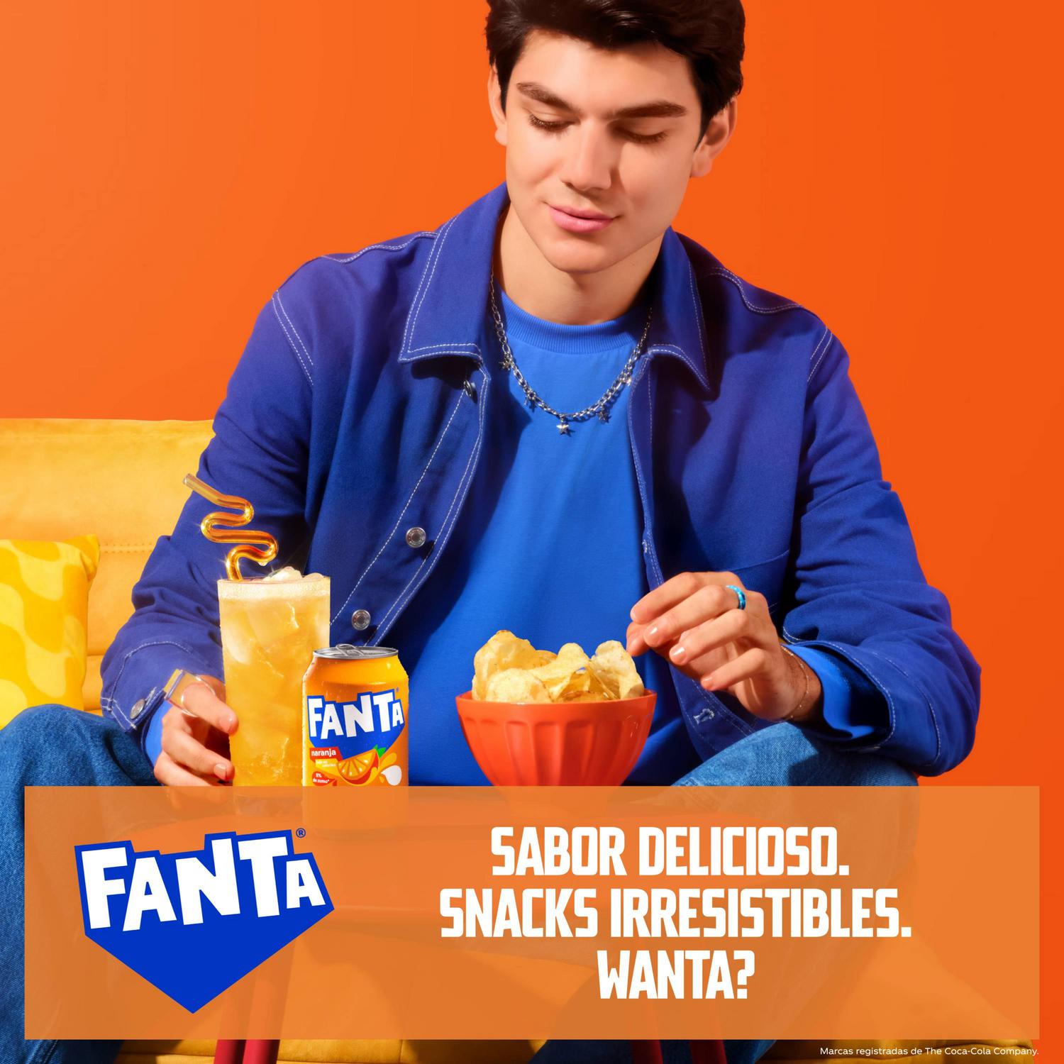 Fanta de naranja pack 9 latas 33 cl.