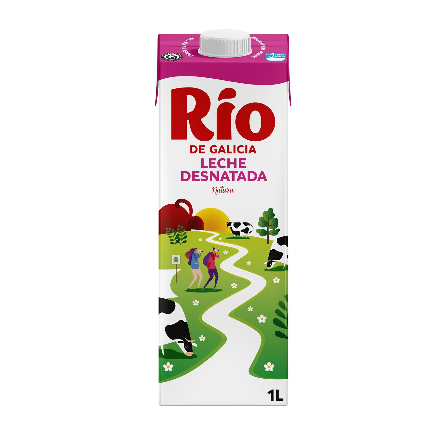 Leche desnatada Río brik 1 l.
