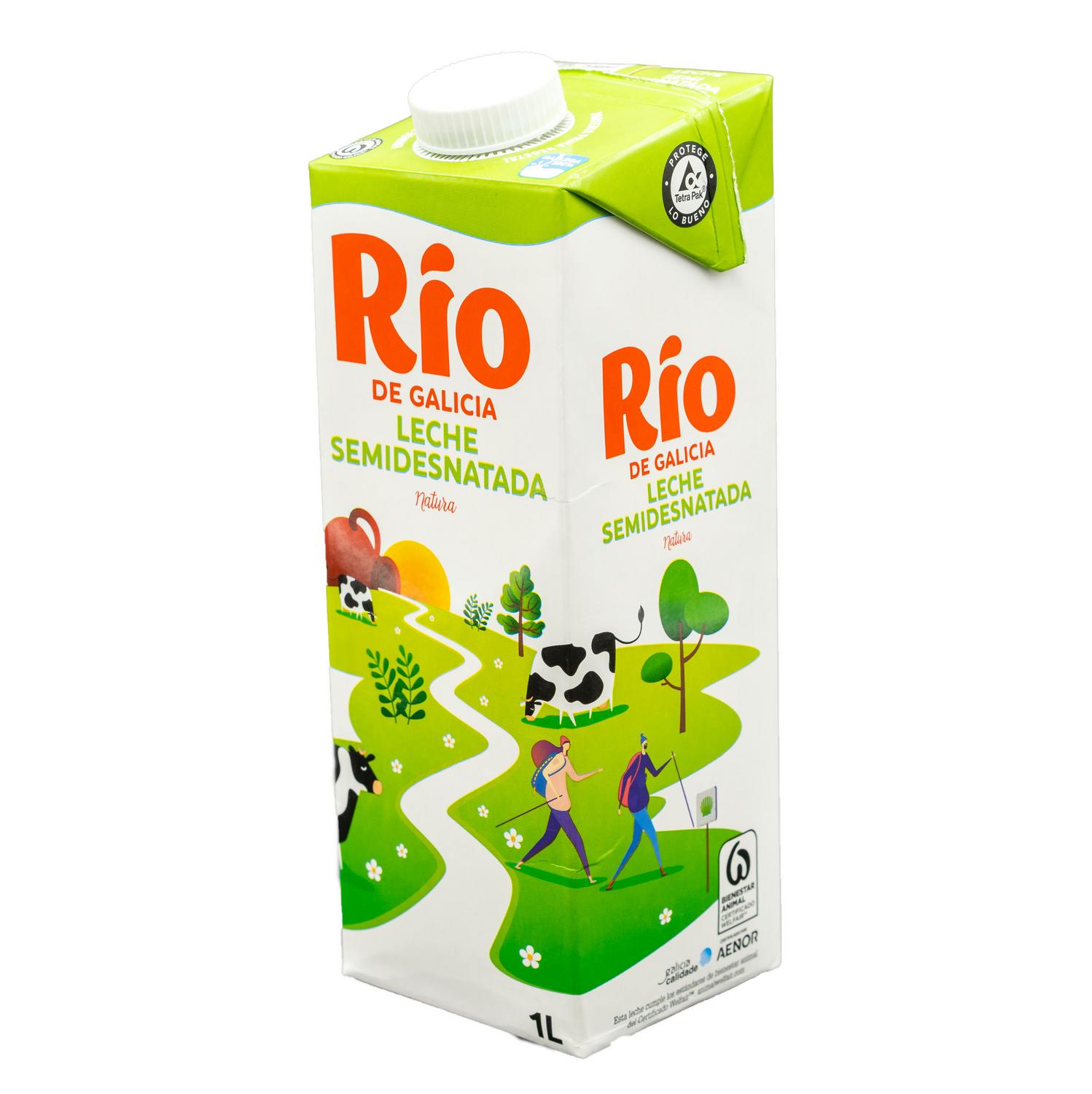 Leche semidesnatada Rio brik 1 l.