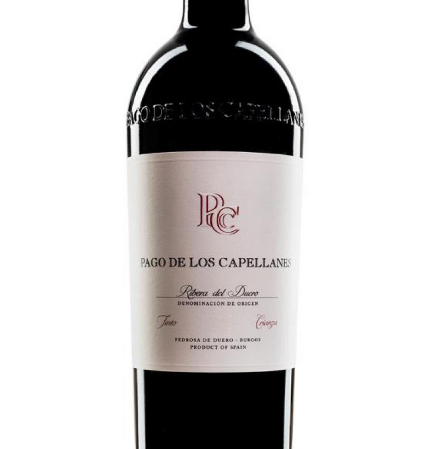 Vino tinto crianza tempranillo Pago de los Capellanes D.O. Ribera del Duero 75 cl.