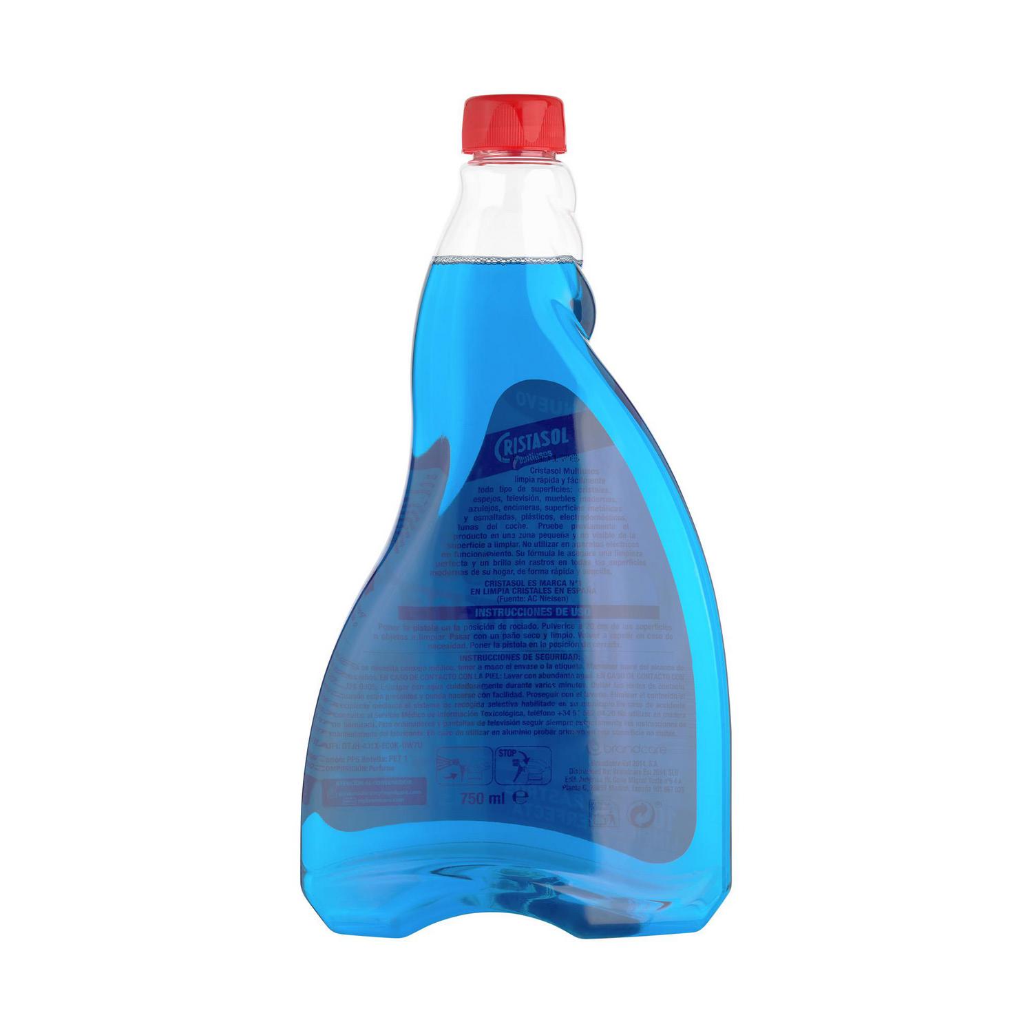 Limpiador multiusos con efecto anti-polvo recambio Cristasol 750 ml.